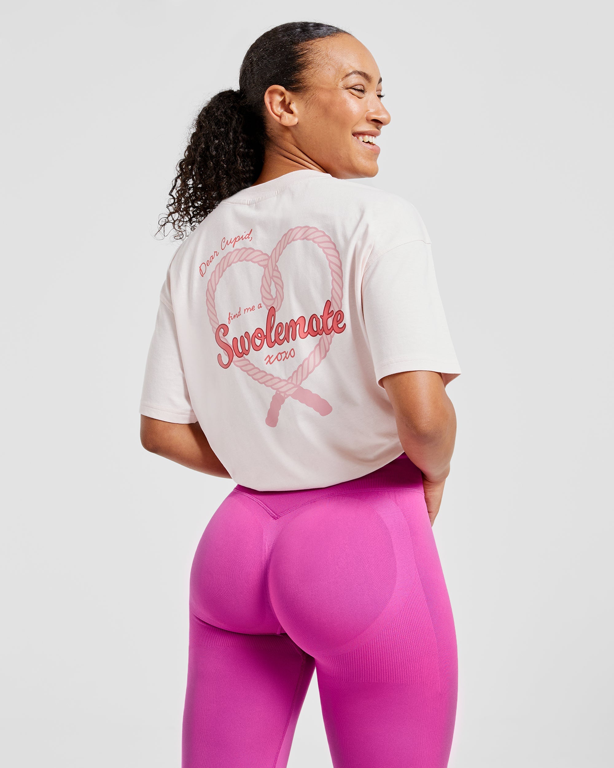 Swolemate Oversized T Shirt - Pink