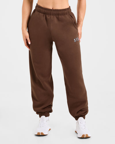 Varsity 2.0 Oversized Joggers - Brown