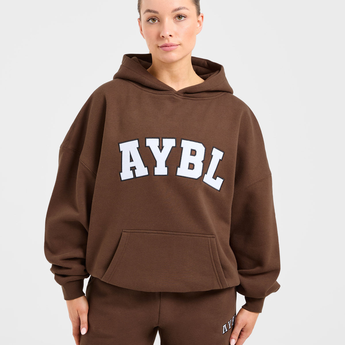 Varsity 2.0 Oversized Hoodie - Brown