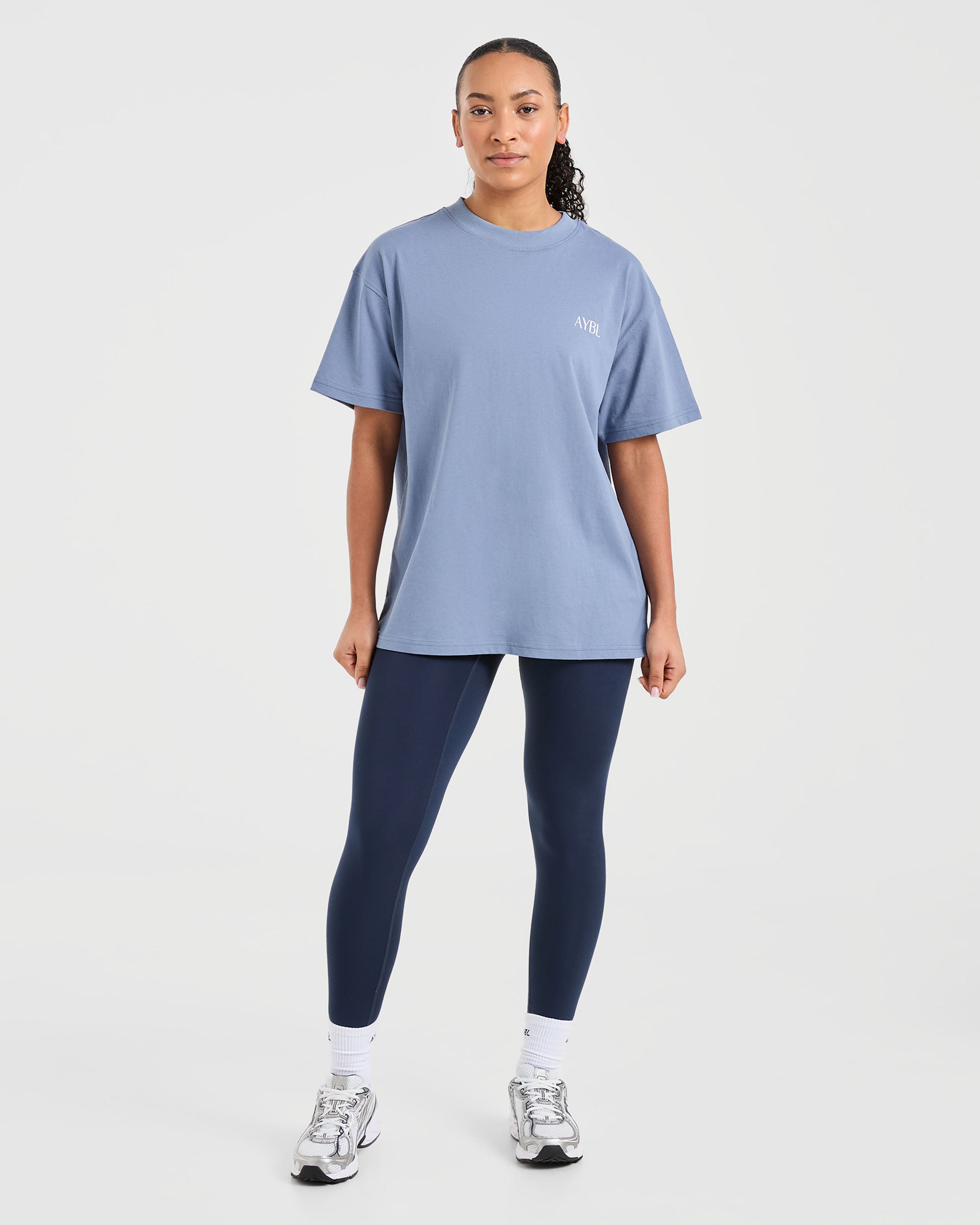 Strength Club Oversized T Shirt - Blue