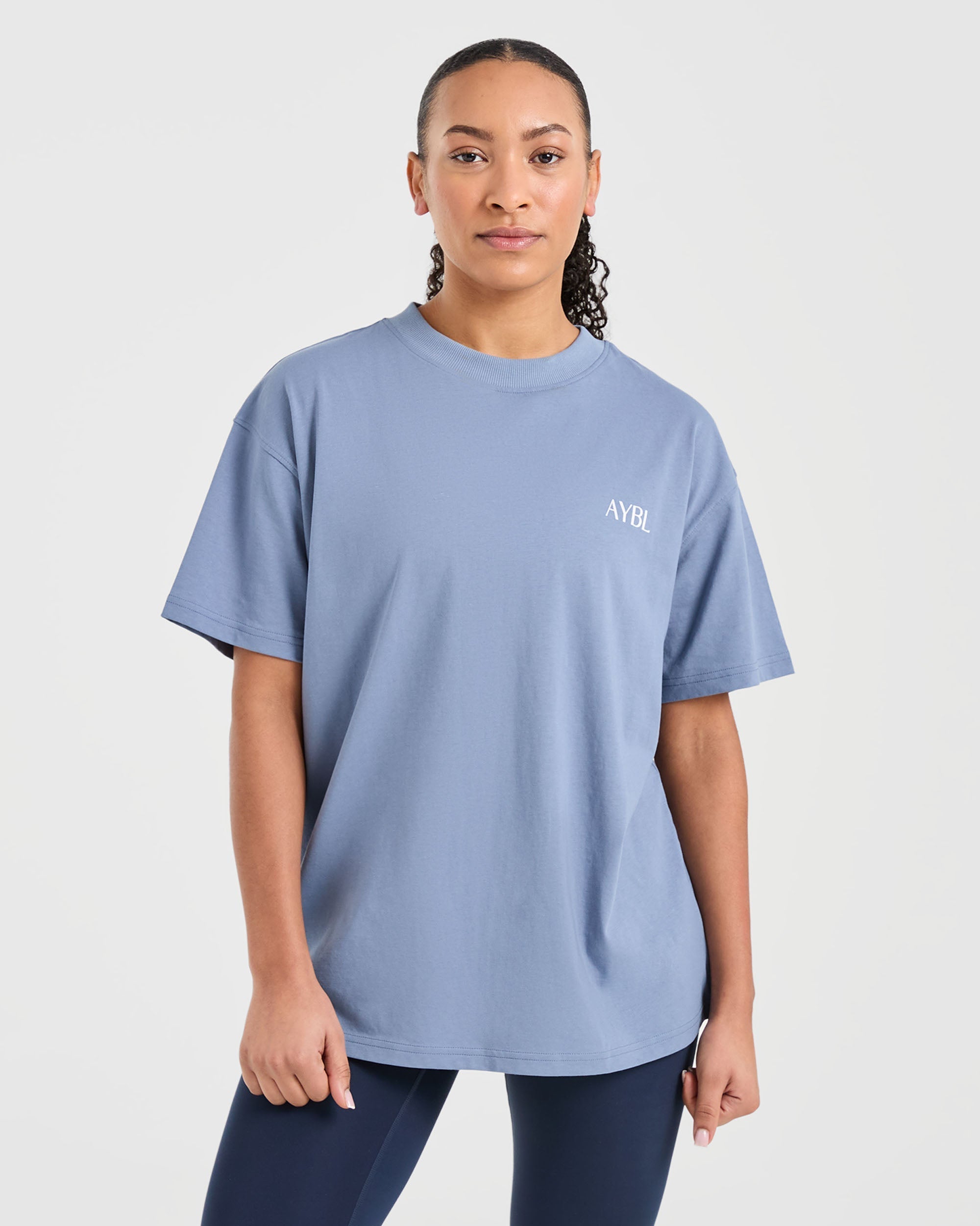 Strength Club Oversized T Shirt - Blue