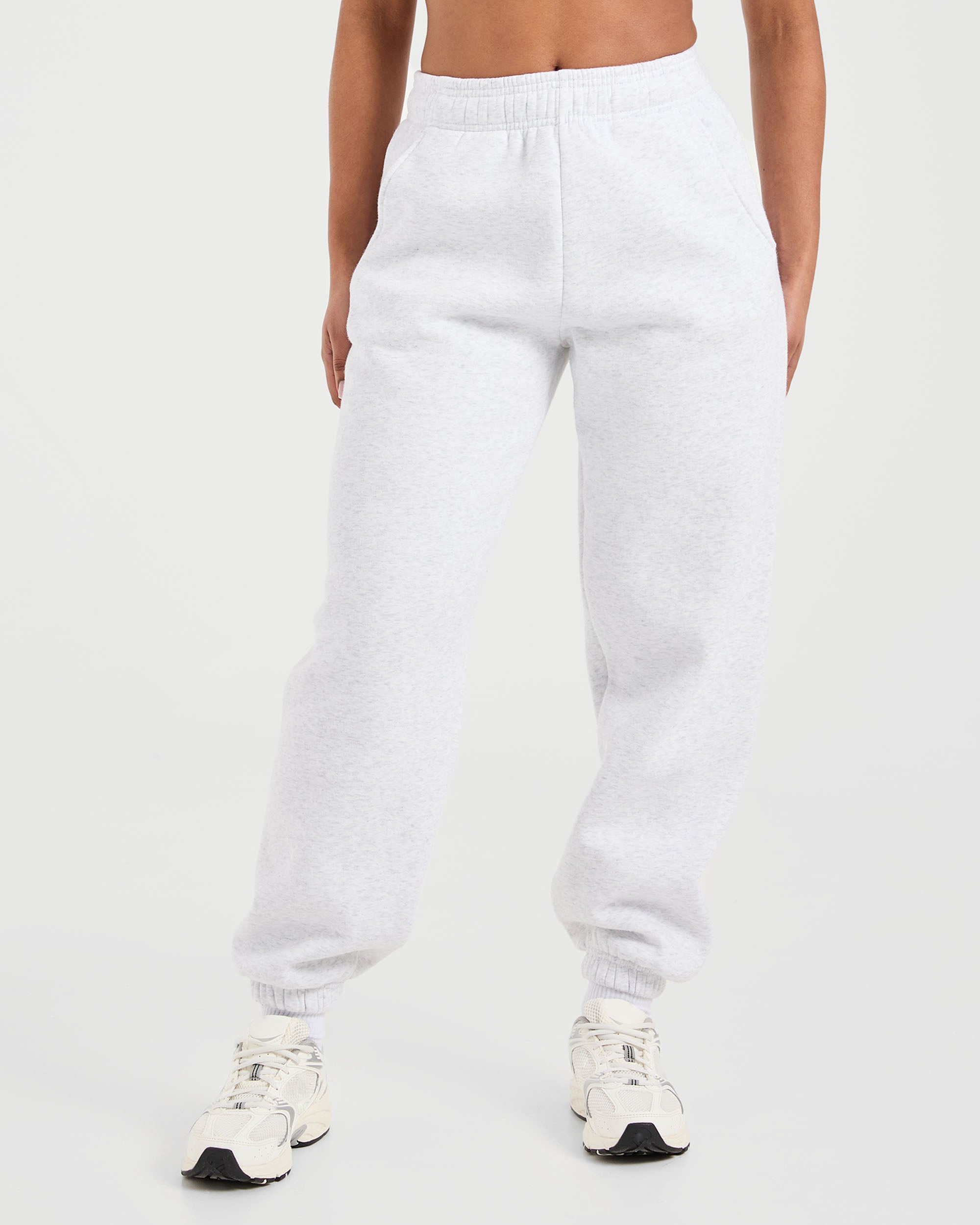 Classic Plush Oversized Joggers - Heather Grey