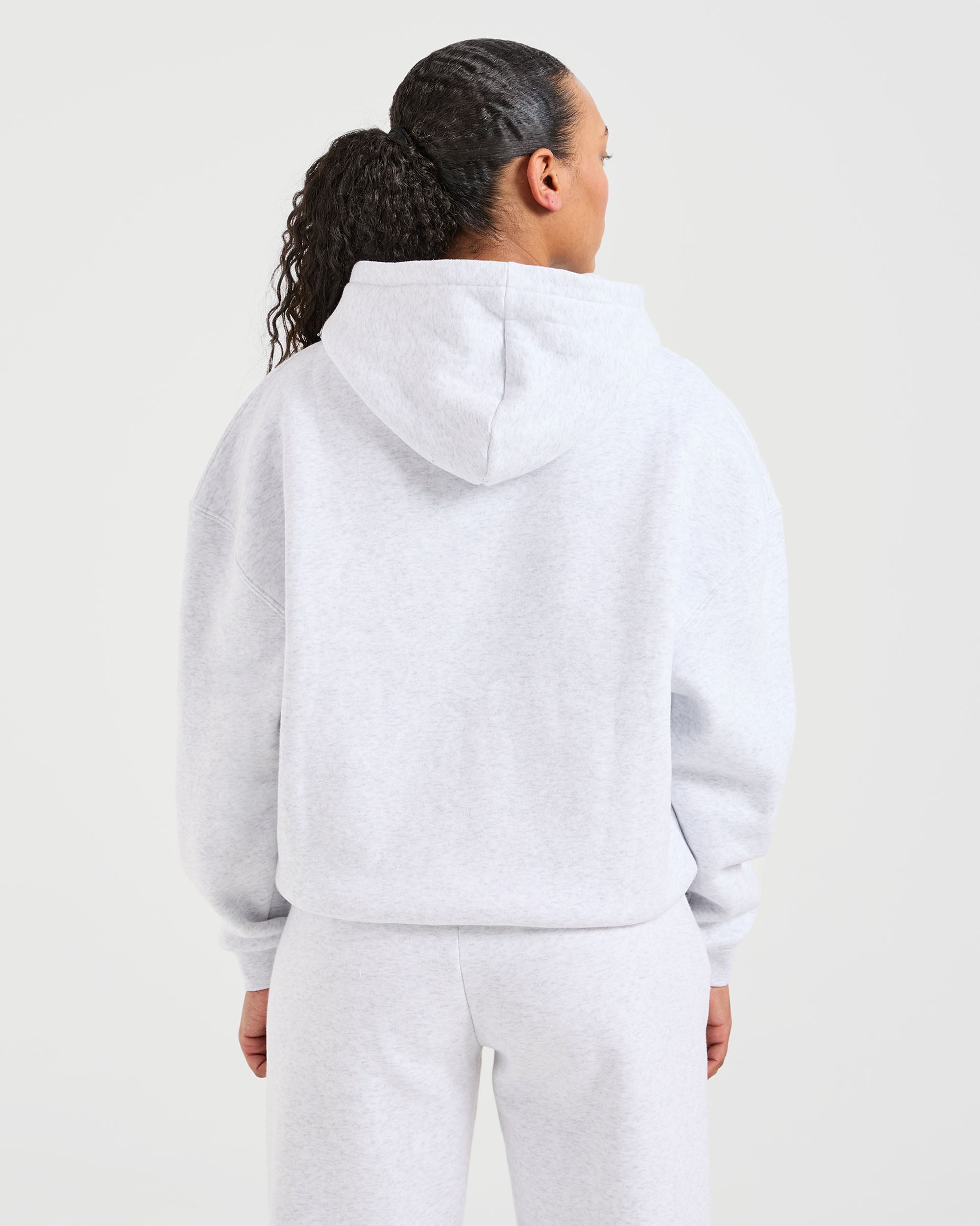 Classic Plush Oversized Hoodie - Heather Grey