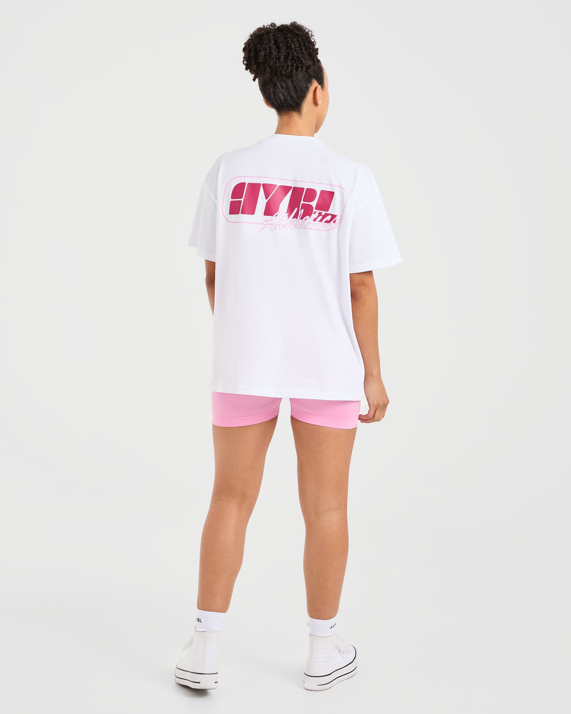 Athletics Retro Oversized T Shirt  - White