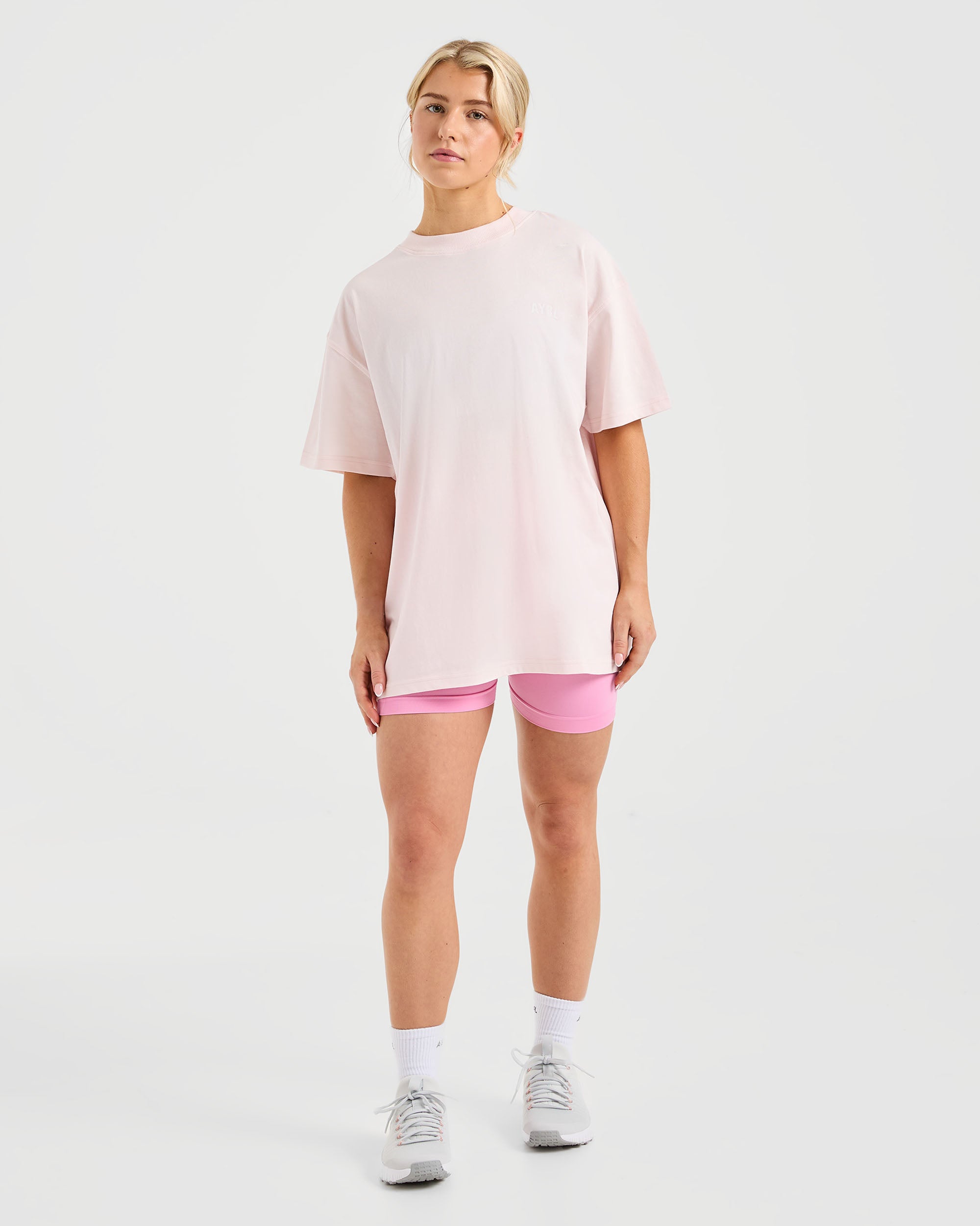 Show Up Oversized T Shirt - Pink