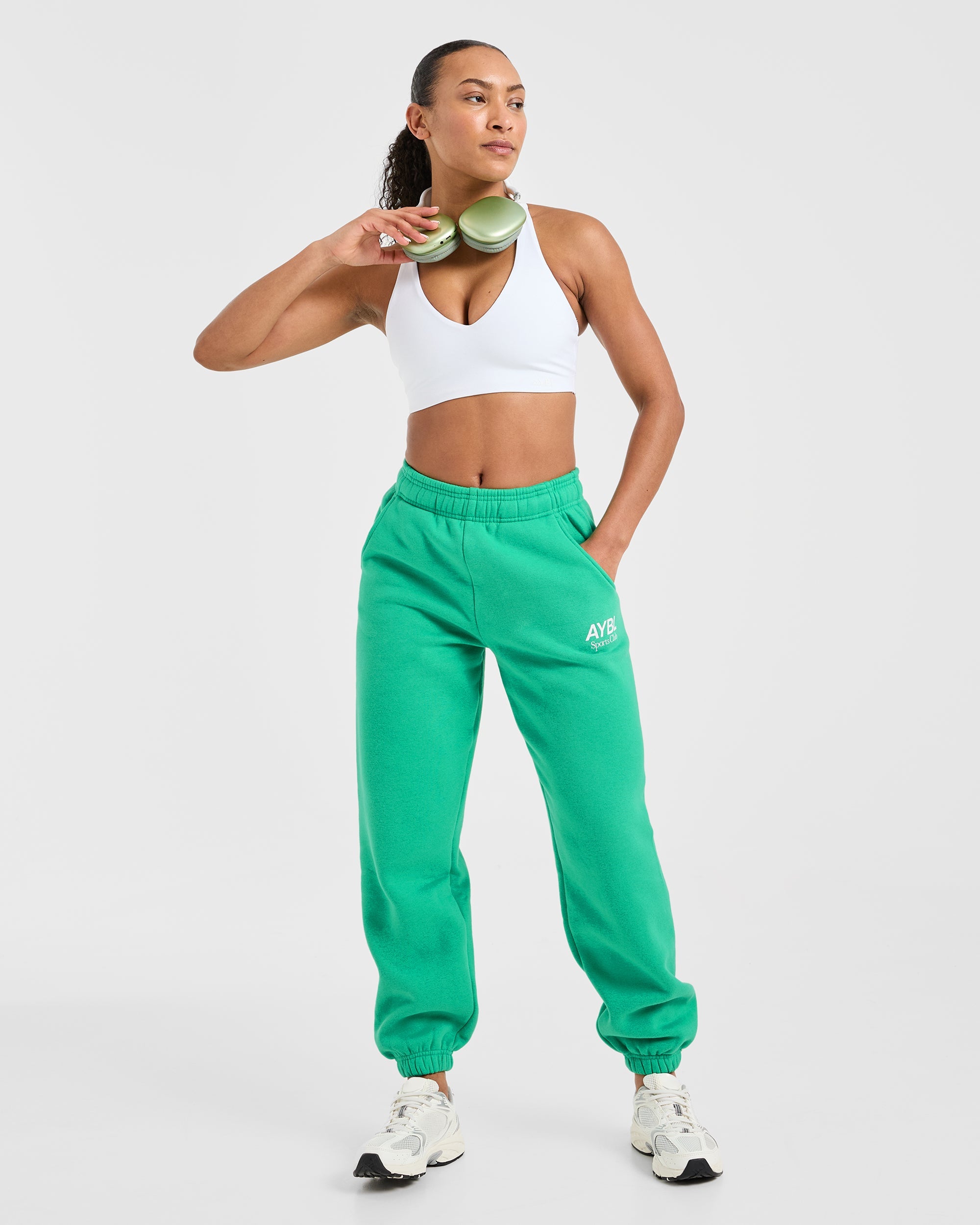 AYBL Sports Club Oversized Joggers - Racing Green