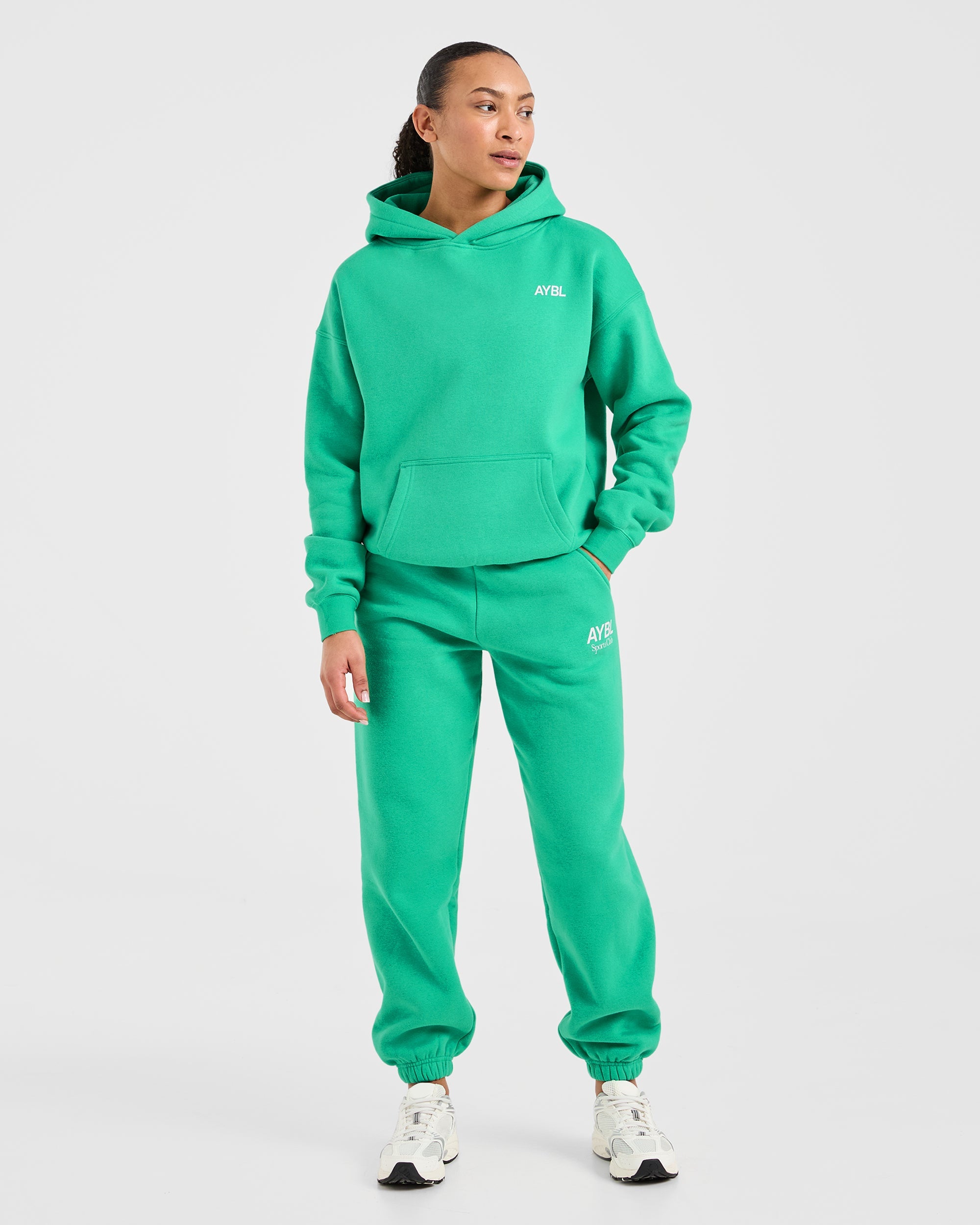 AYBL Sports Club Oversized Joggers - Racing Green