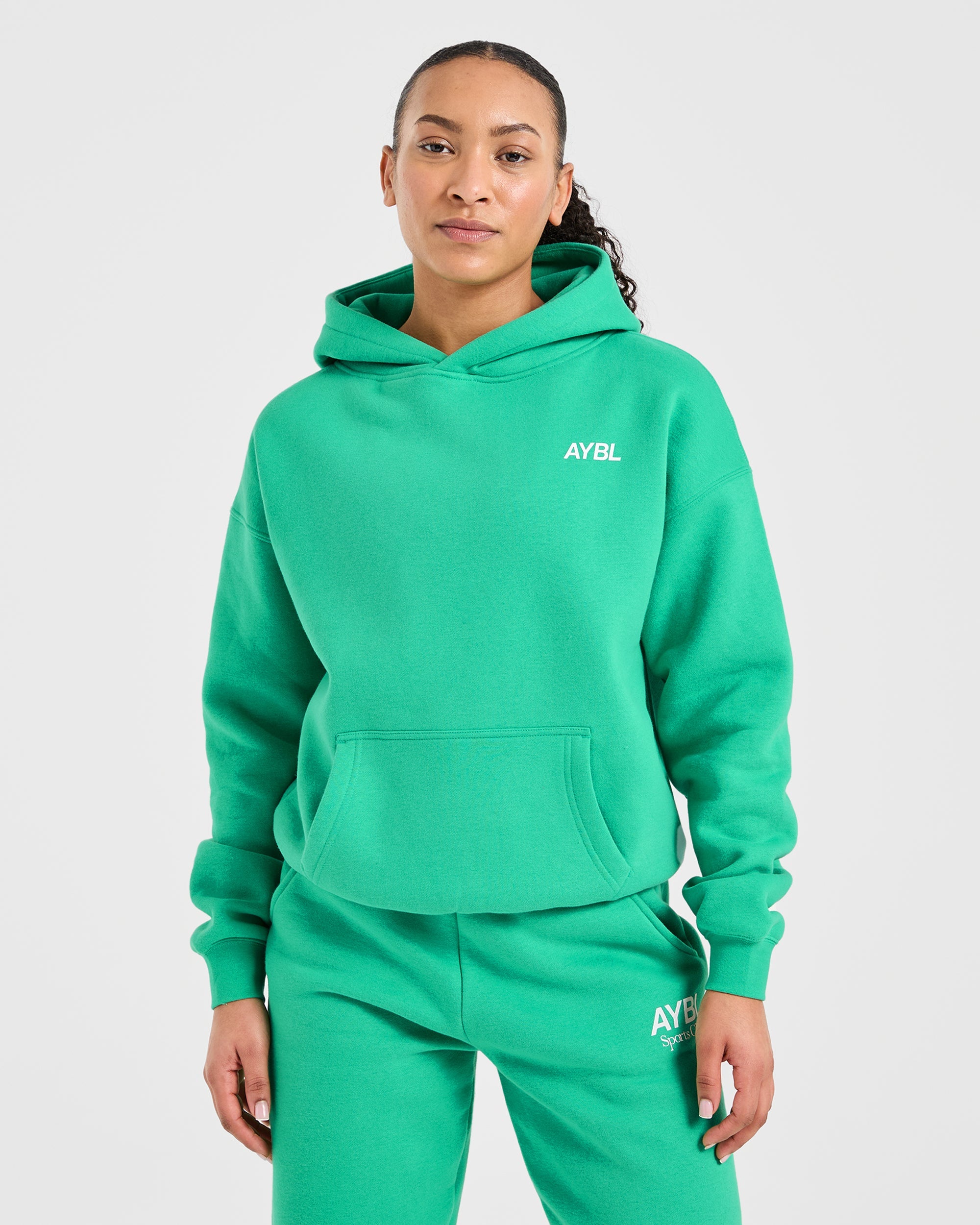 AYBL Sports Club Oversized Hoodie - Racing Green