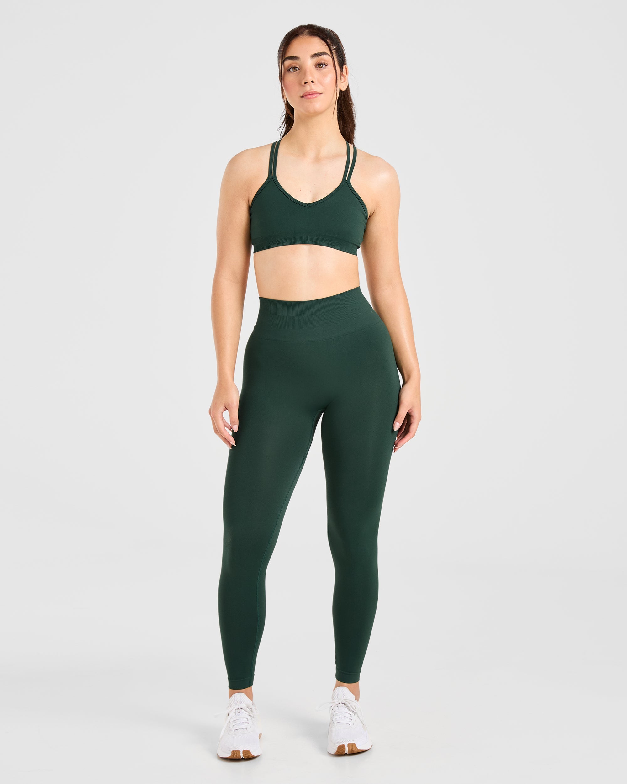 Power Seamless Sports Bra - Evergreen