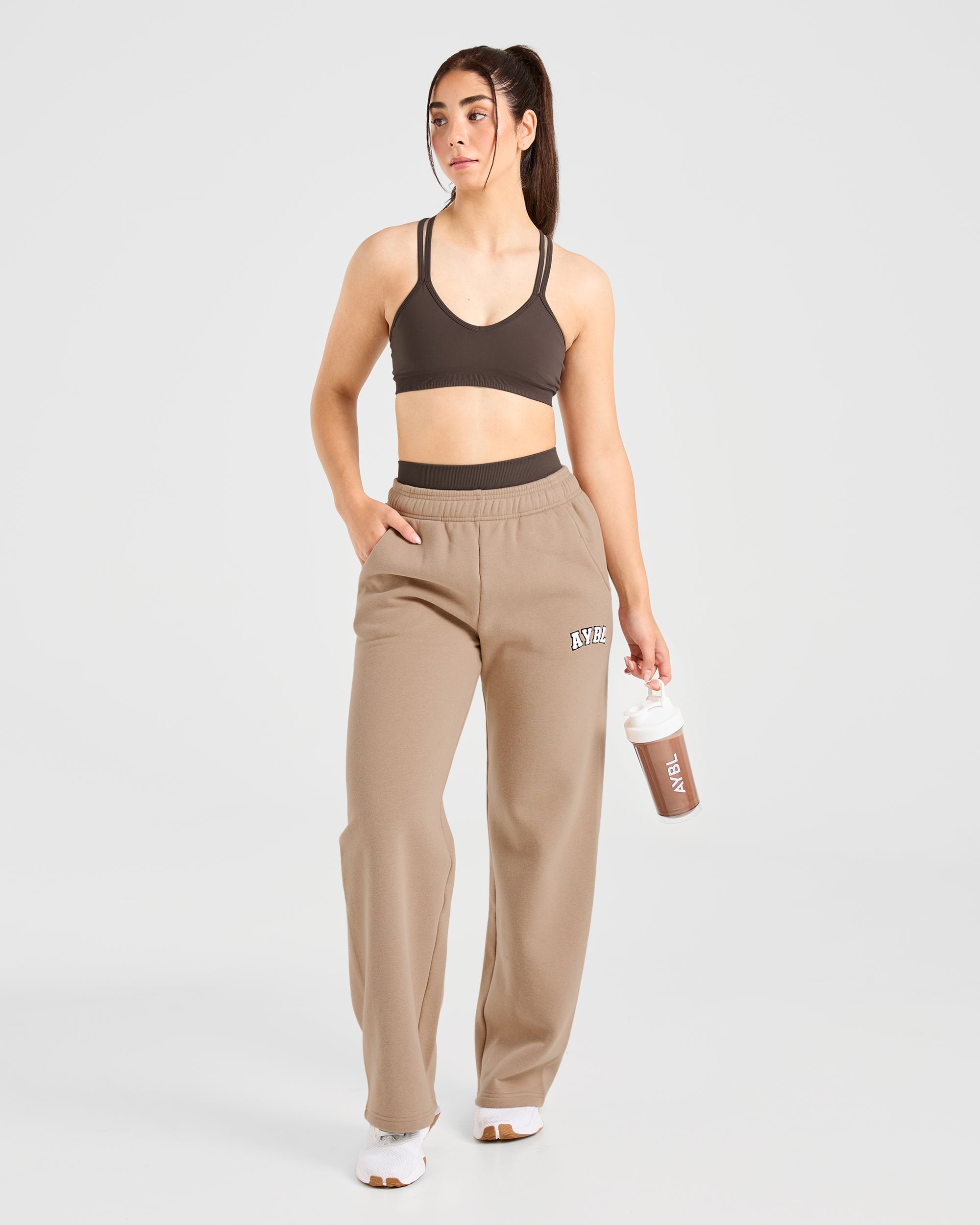 Power Seamless Sports Bra - Chestnut Brown