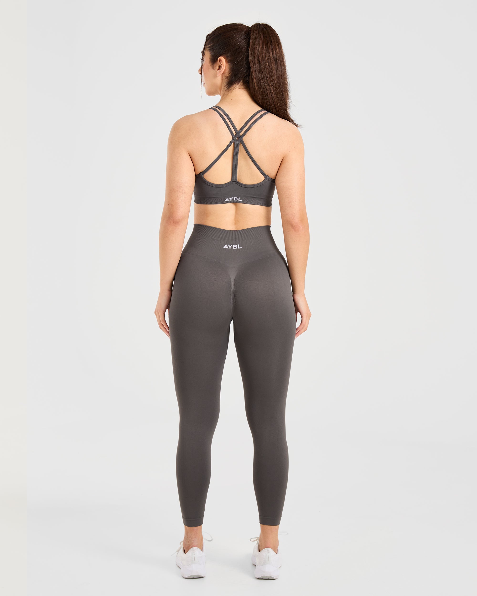 Power Seamless Sports Bra - Charcoal