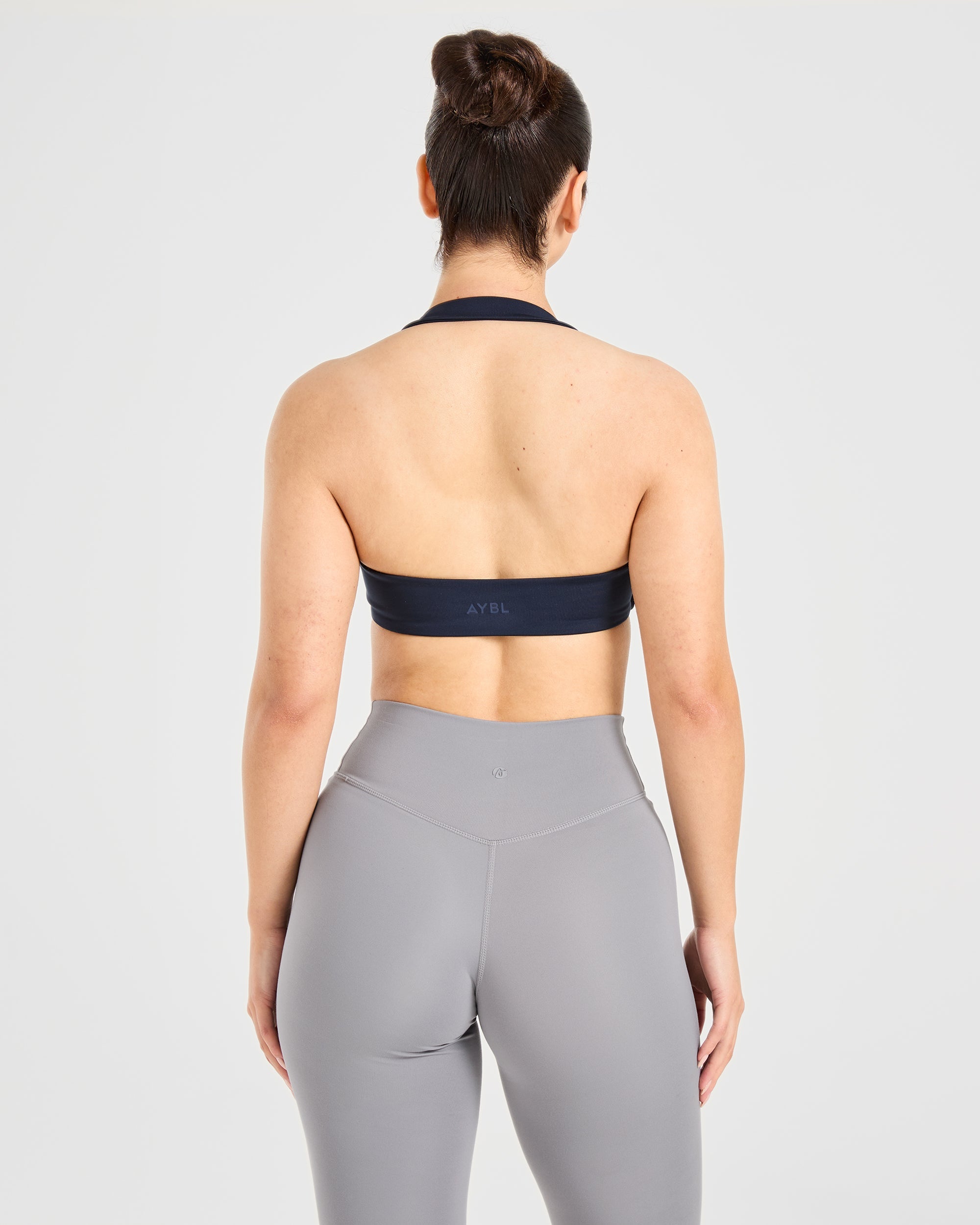 Essential Halterneck Sports Bra - Deep Navy