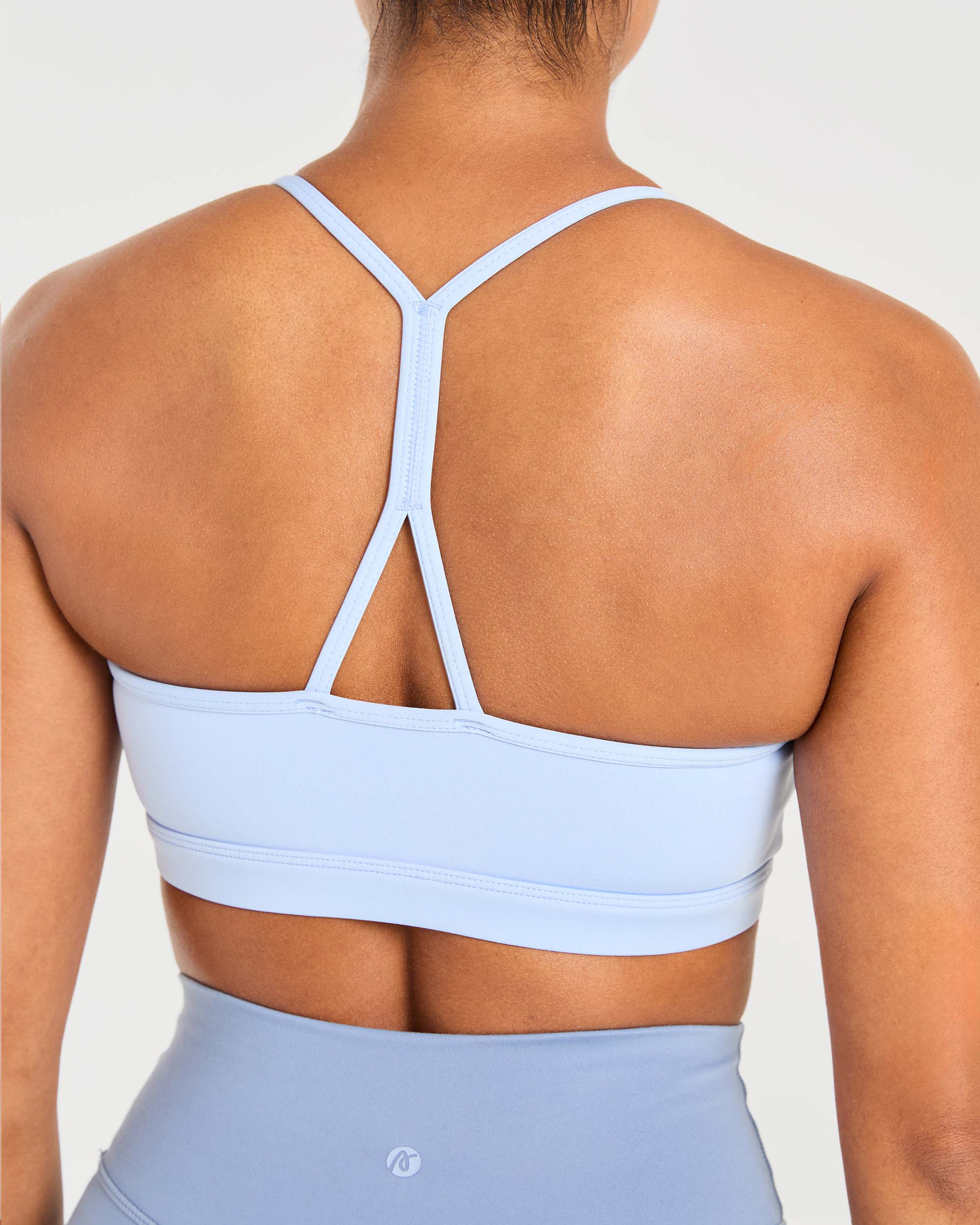 Essential Ruched Sports Bra - Powder Blue