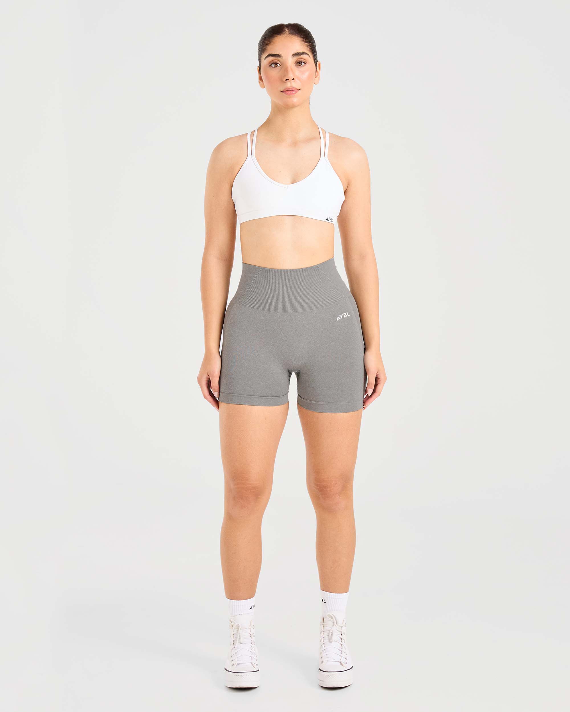 Essential Strappy Sports Bra - White