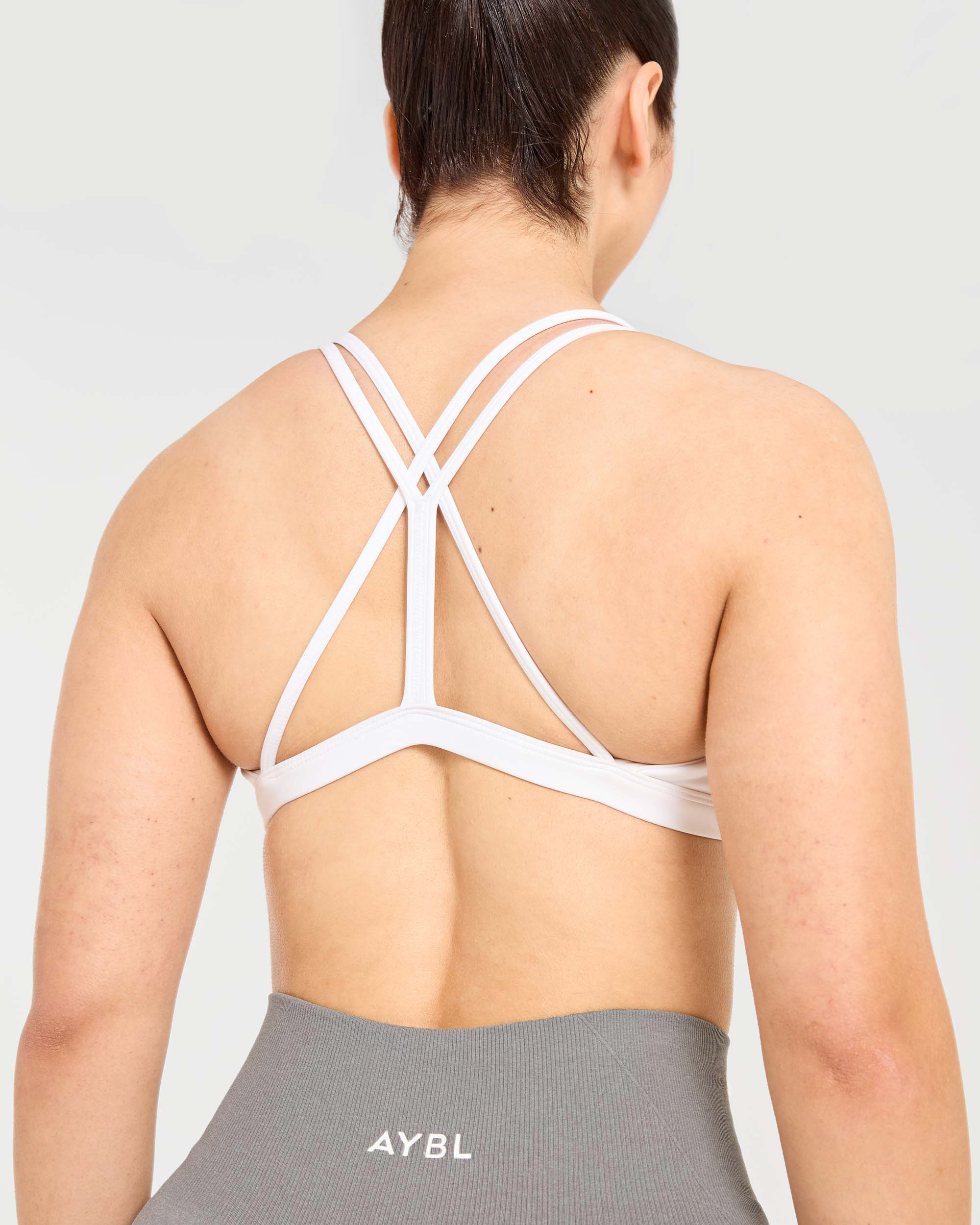 Essential Strappy Sports Bra - White