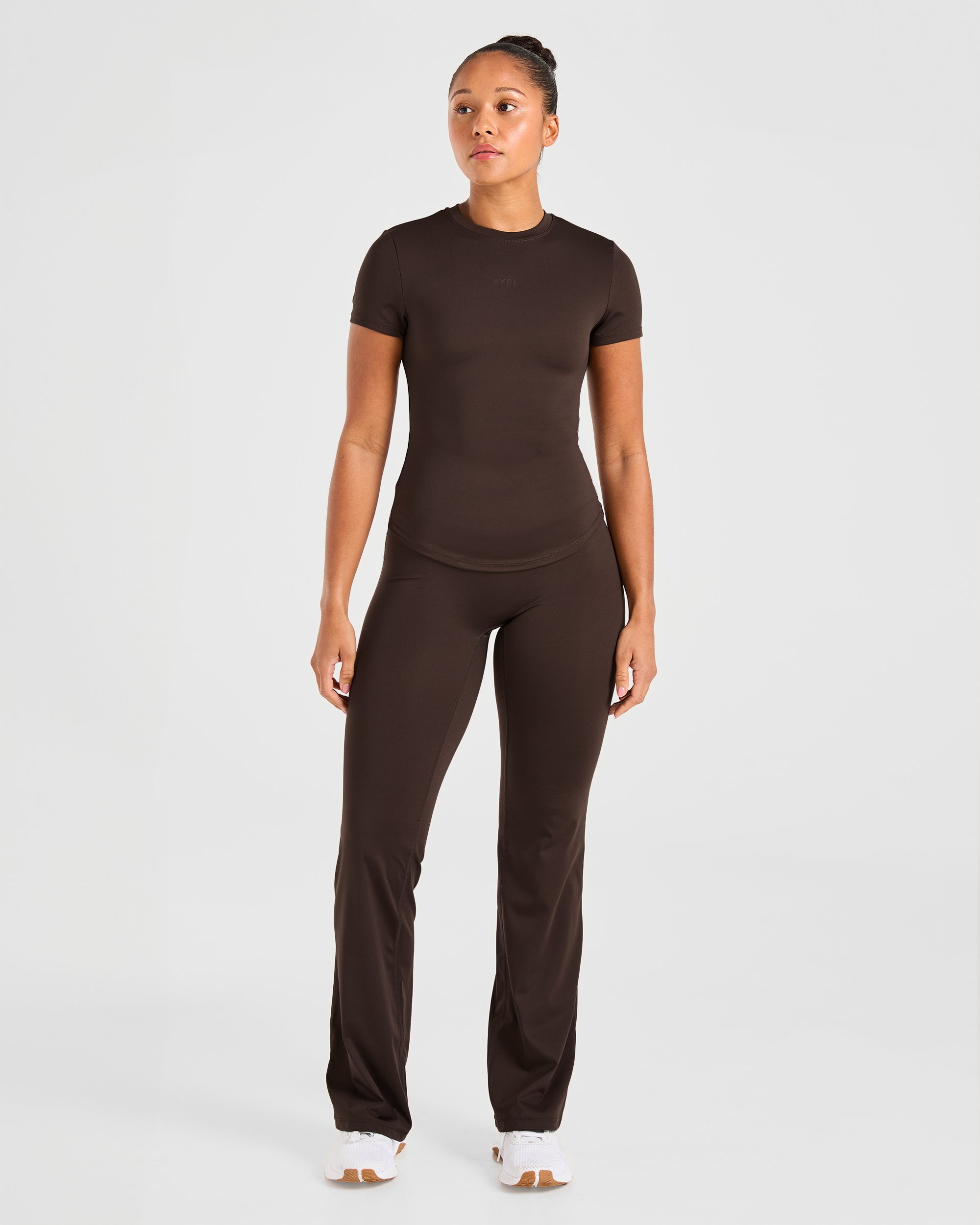 Sculpt T Shirt - Deep Cocoa Brown