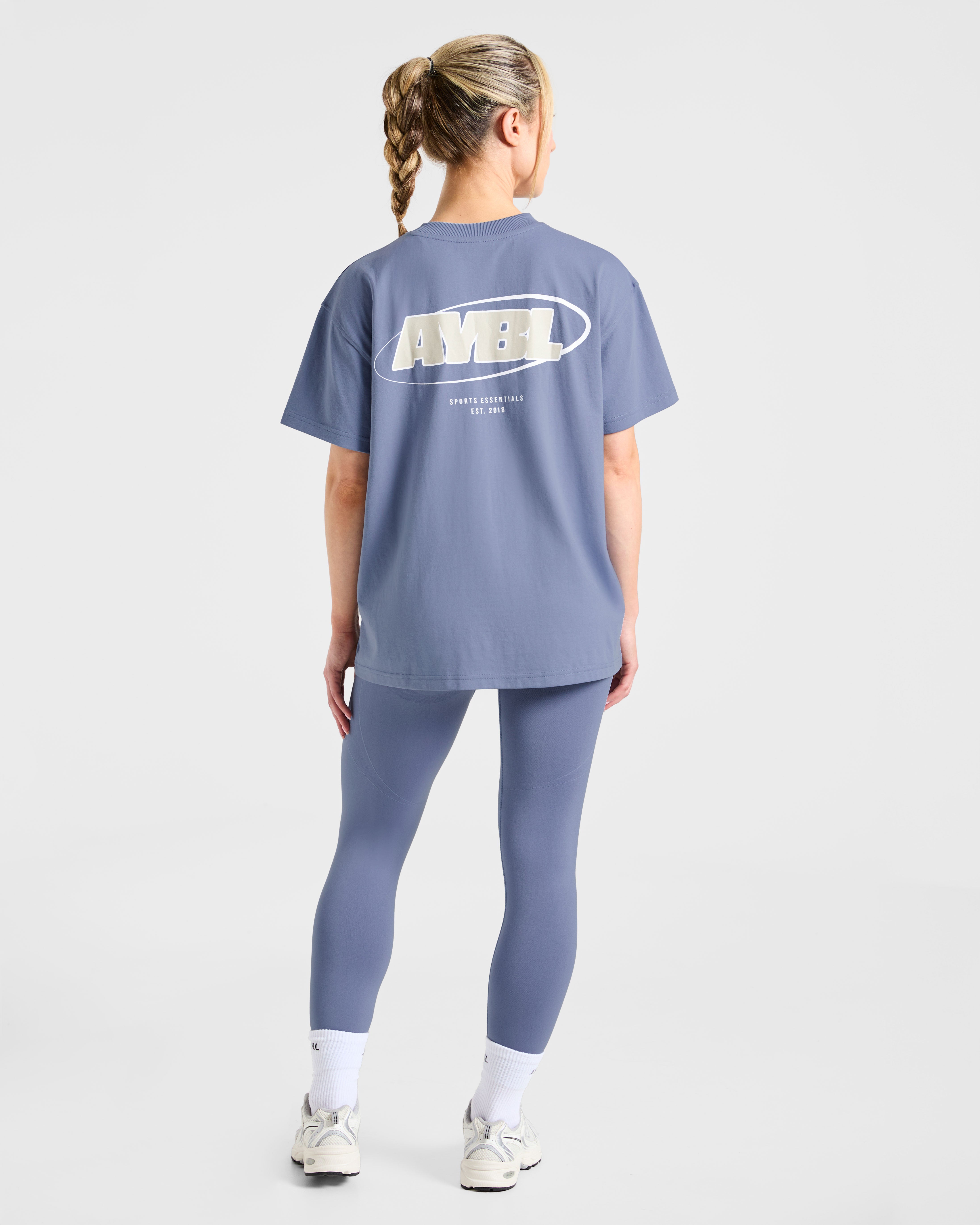 Sports Essentials Oversized T Shirt - Slate Blue