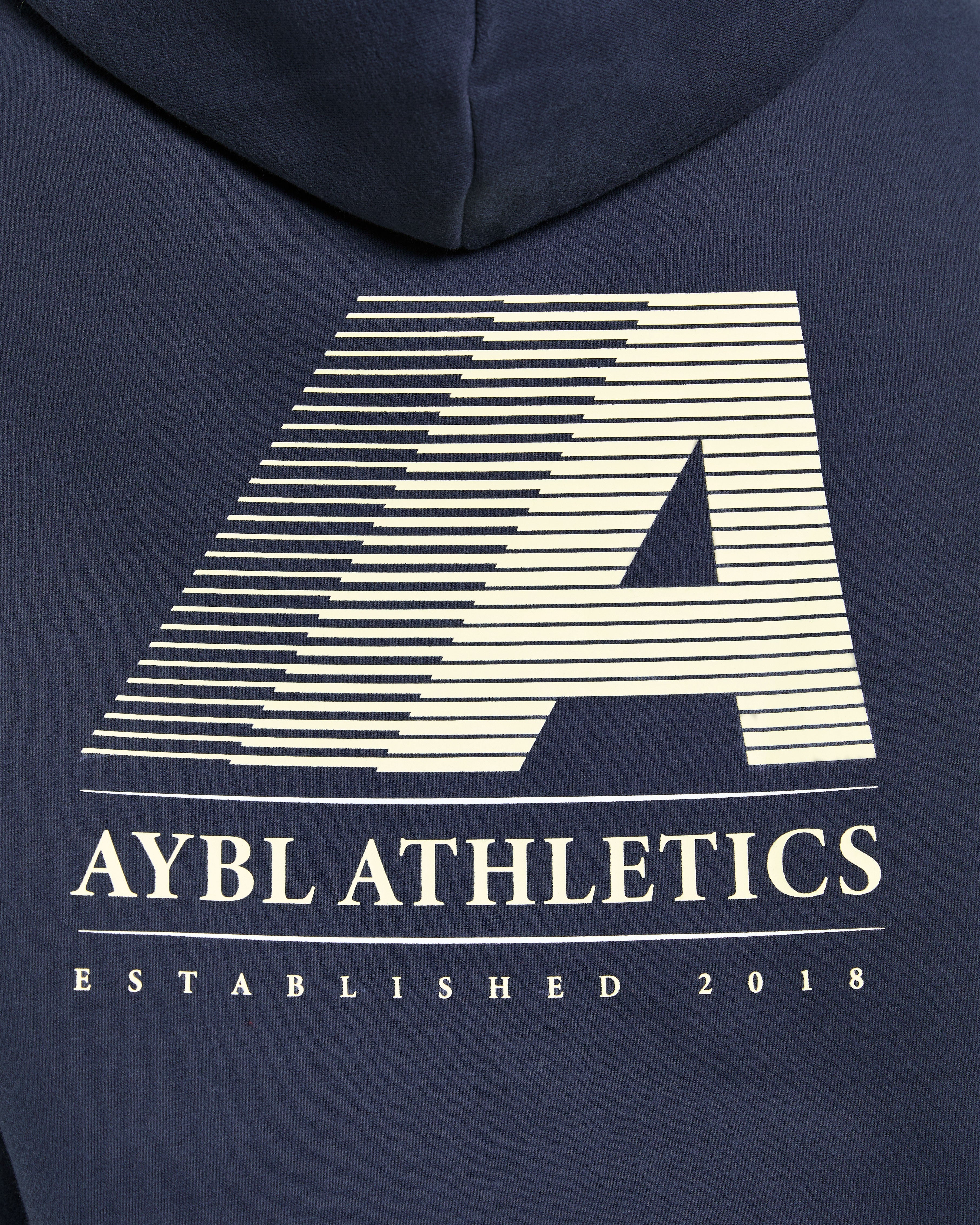 Retro Athletics Oversized Hoodie - Navy/Yellow