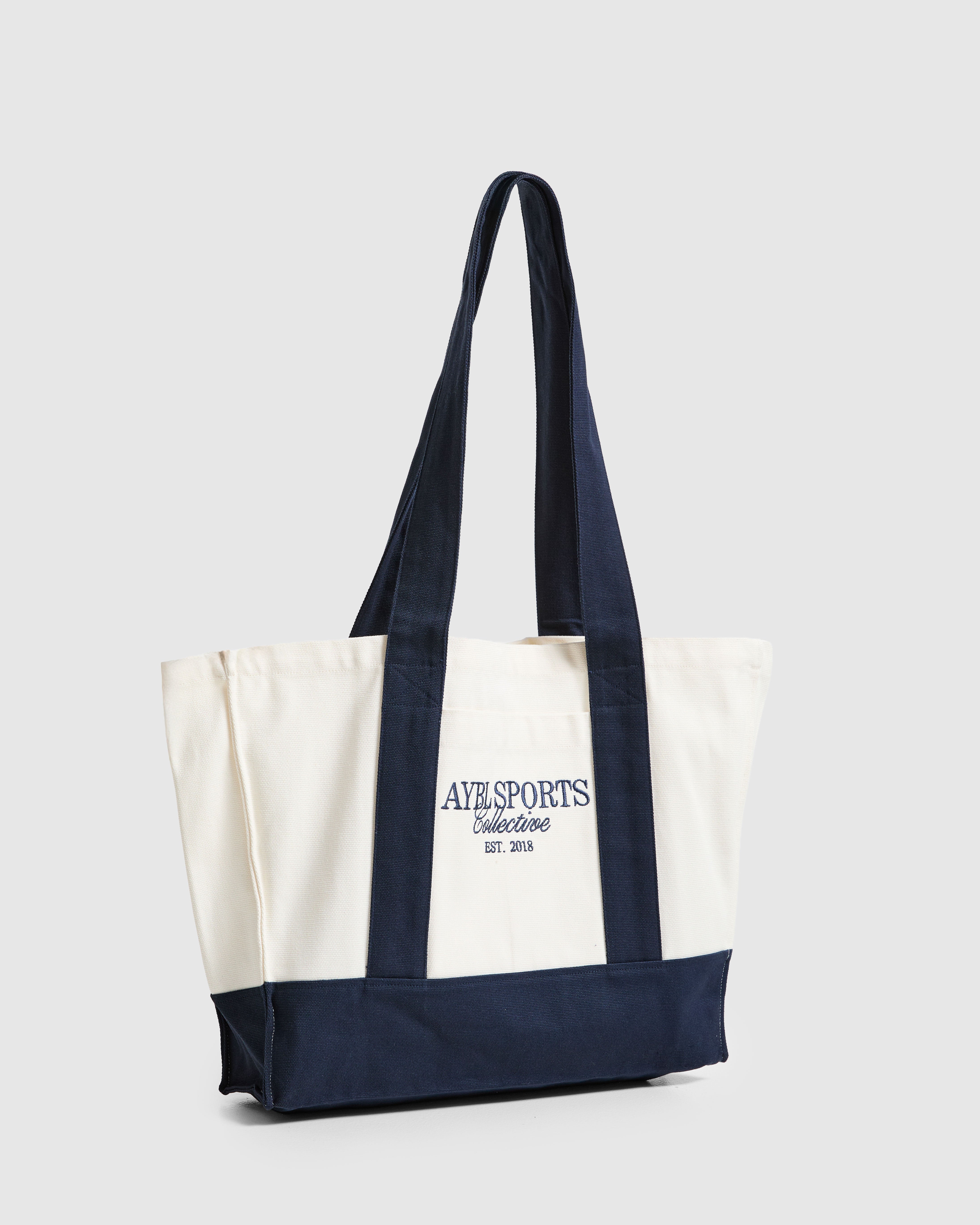 Sports Collective Tote Bag - Off White/Navy