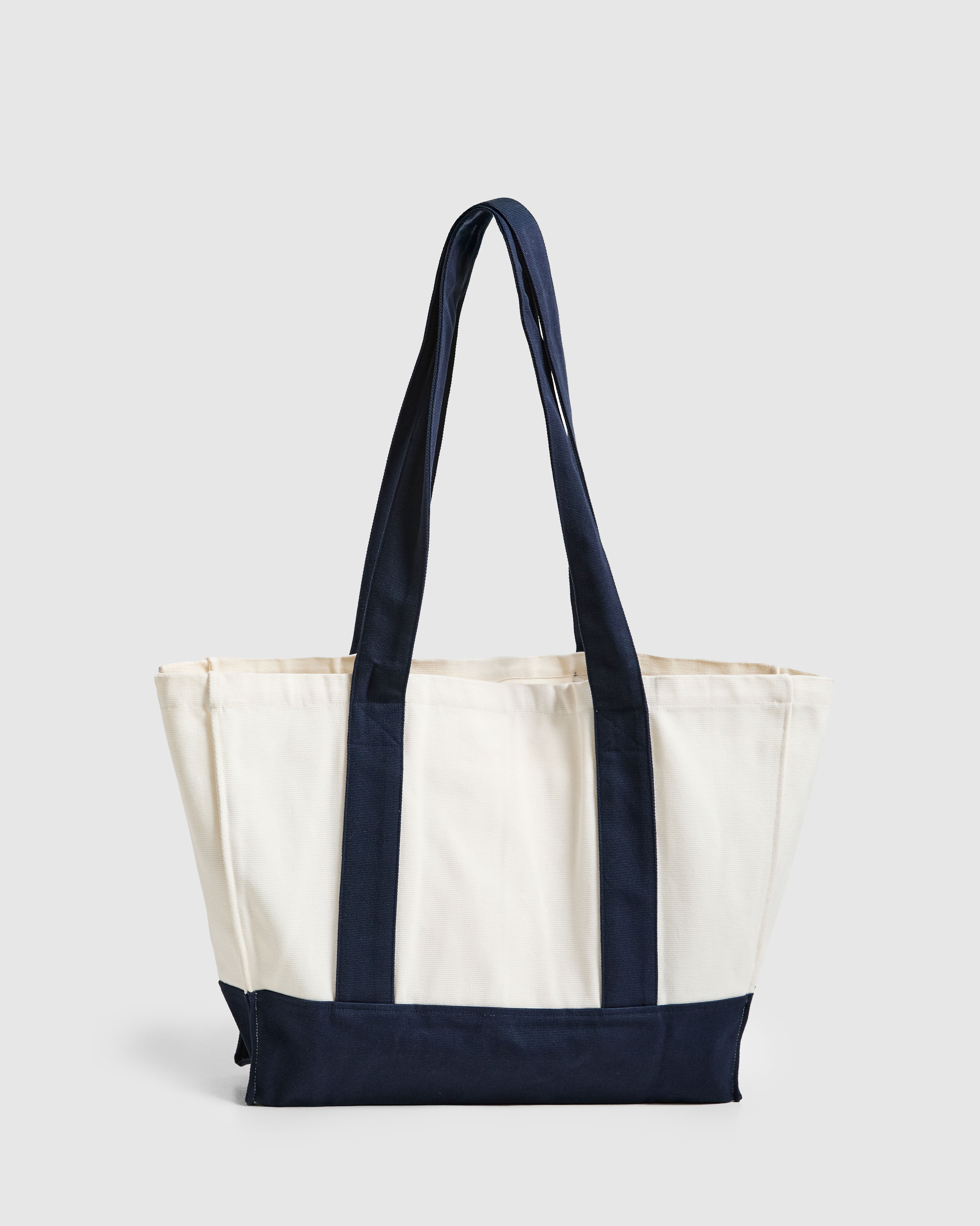 Sports Collective Tote Bag - Off White/Navy