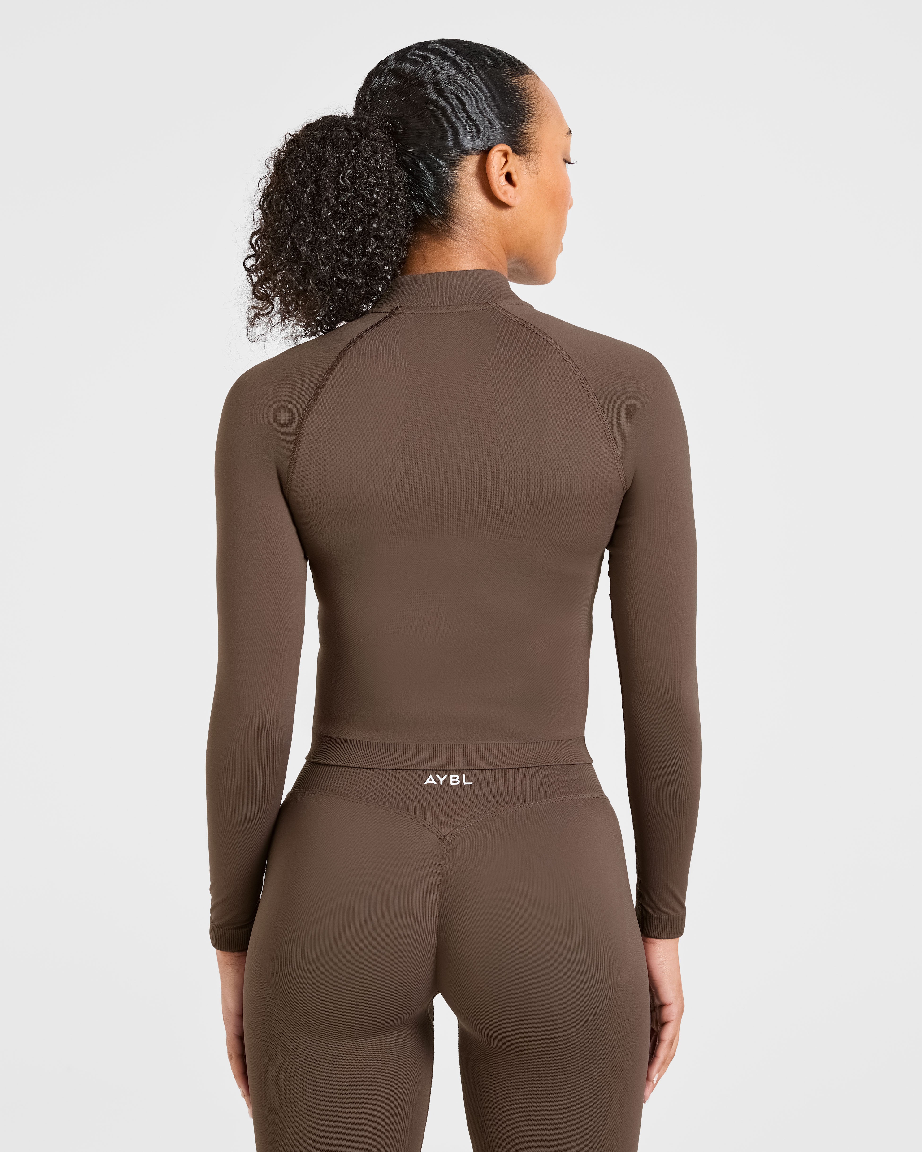 Enhance Seamless Jacket - Brown