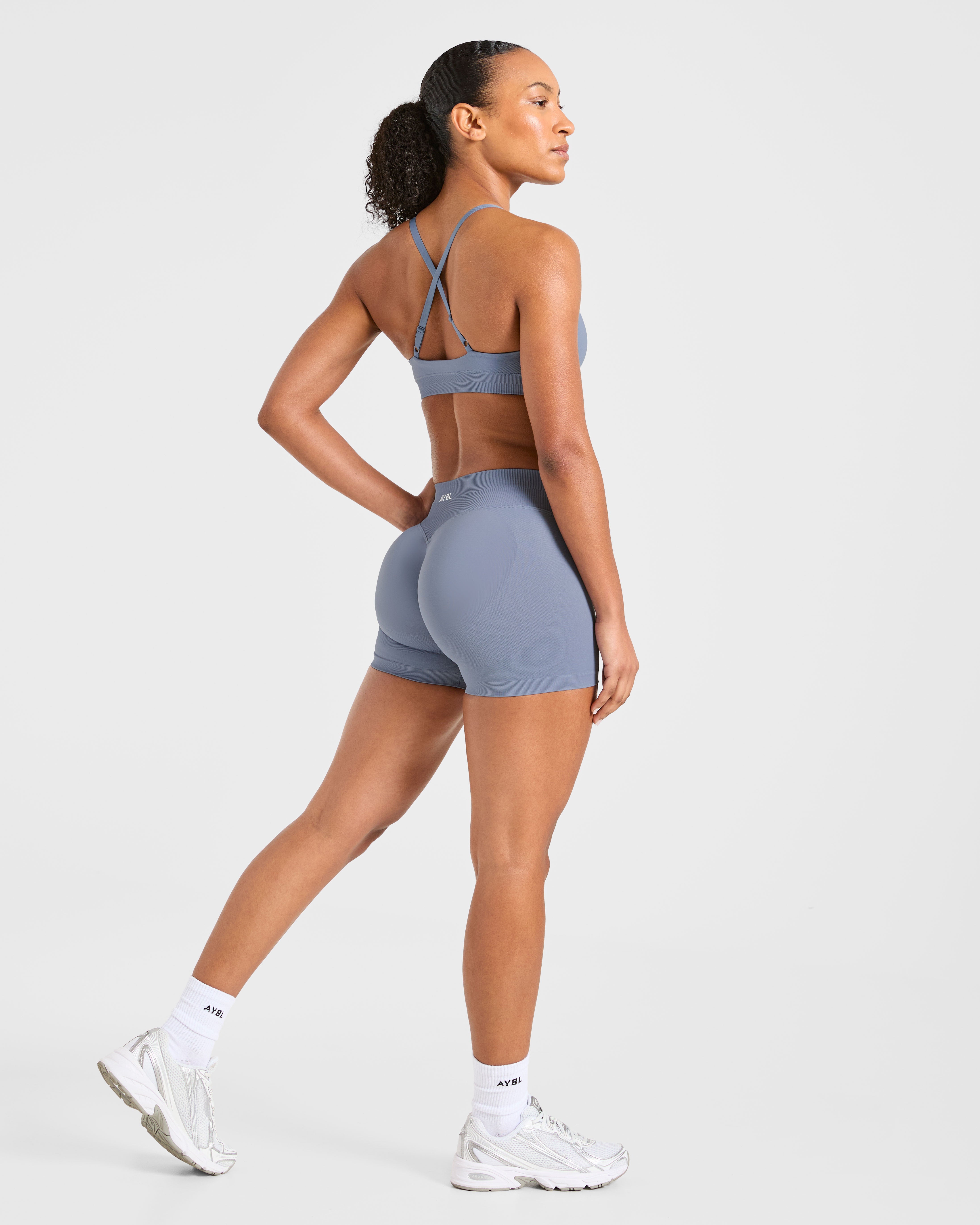 Enhance Seamless Sports Bra - Slate Blue