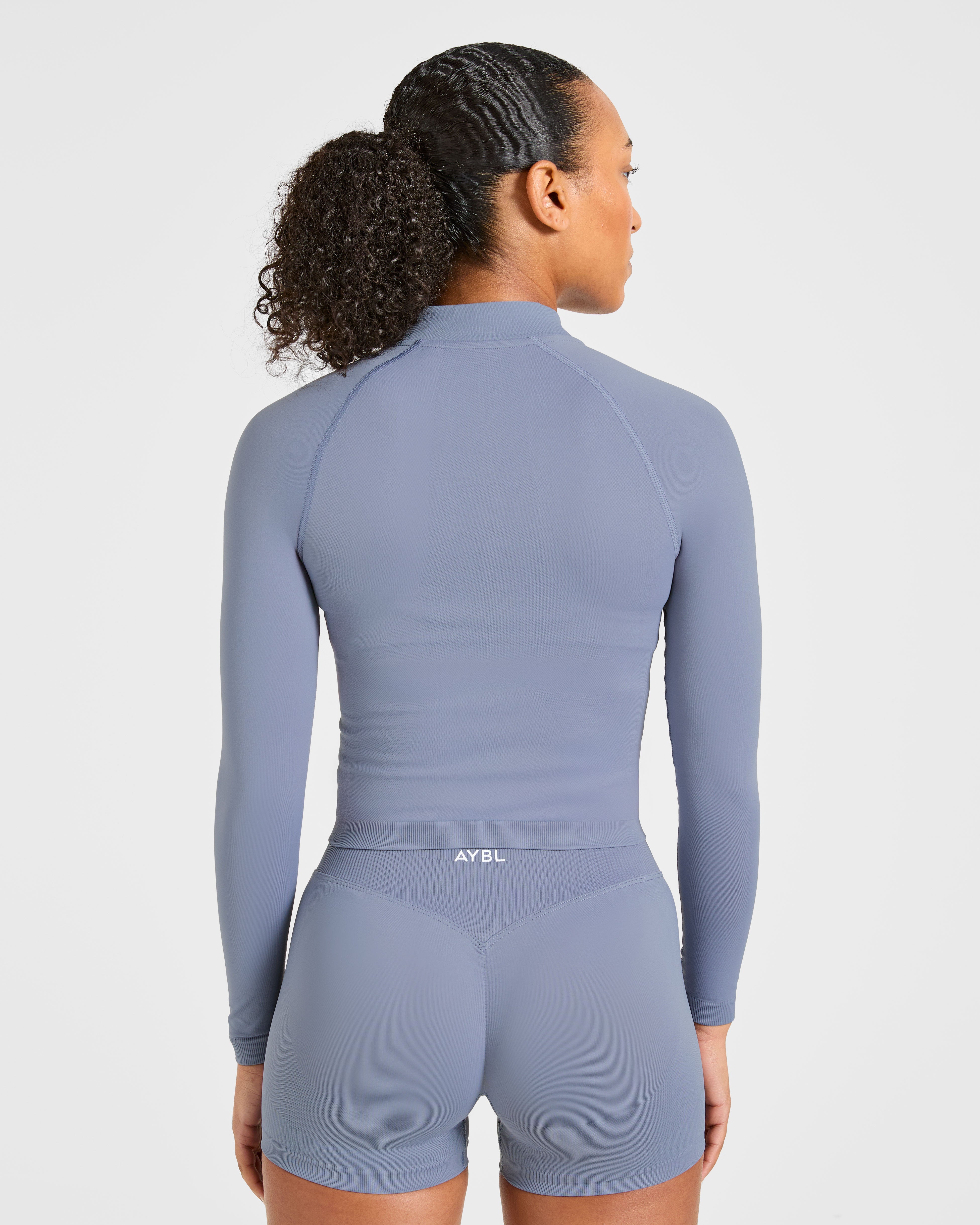 Enhance Seamless Jacket - Slate Blue
