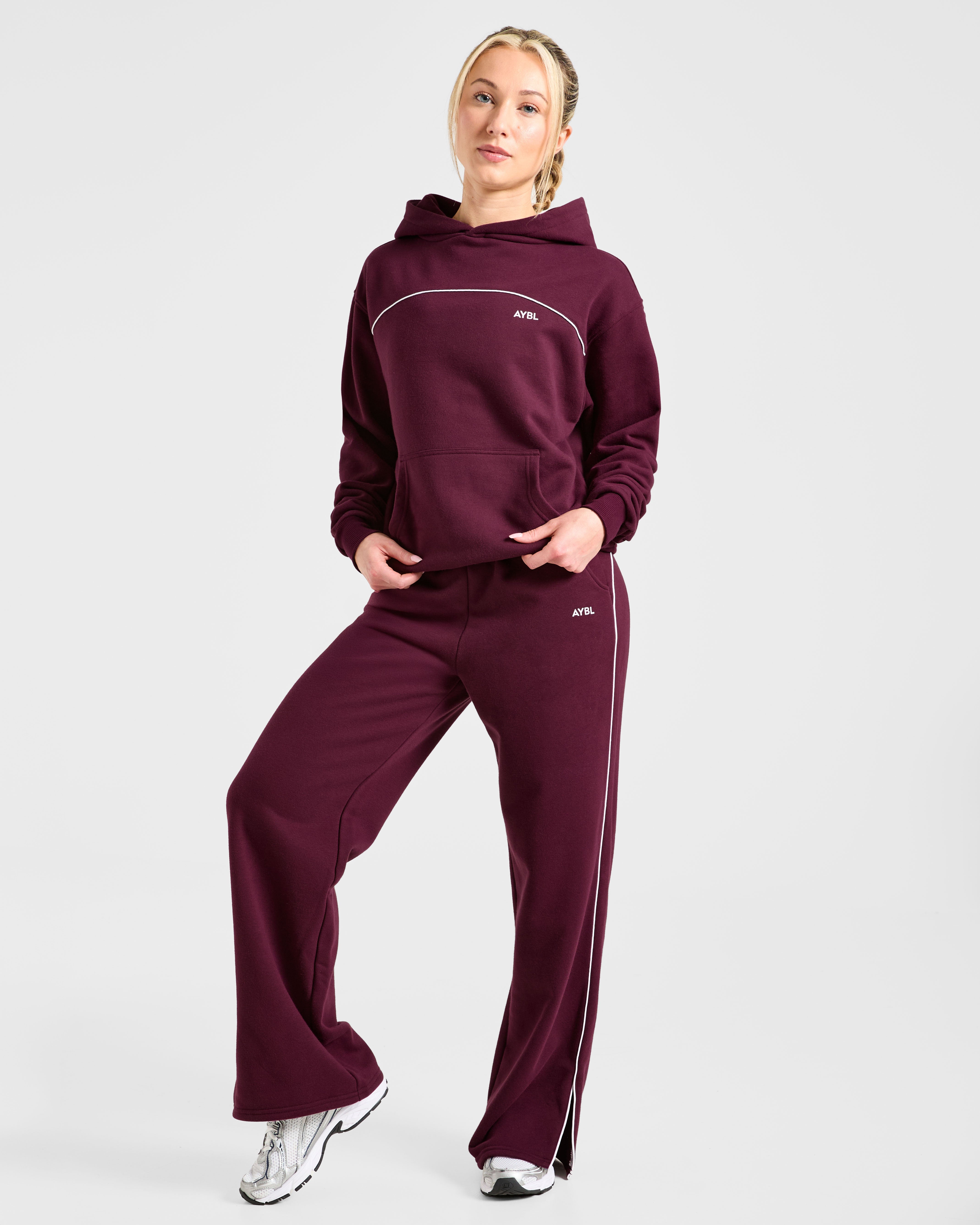 Form Straight Leg Joggers - Deep Mulberry