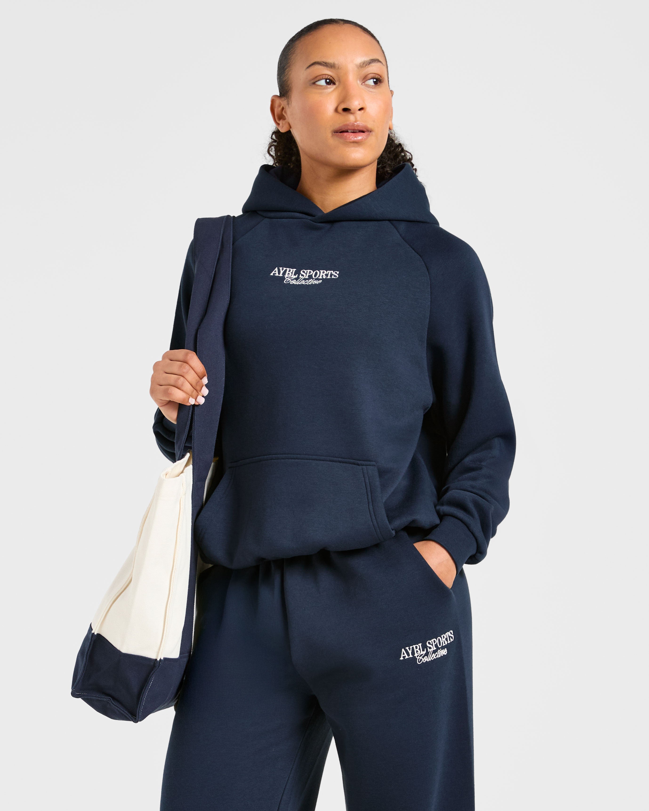 Sports Collective Tote Bag - Off White/Navy