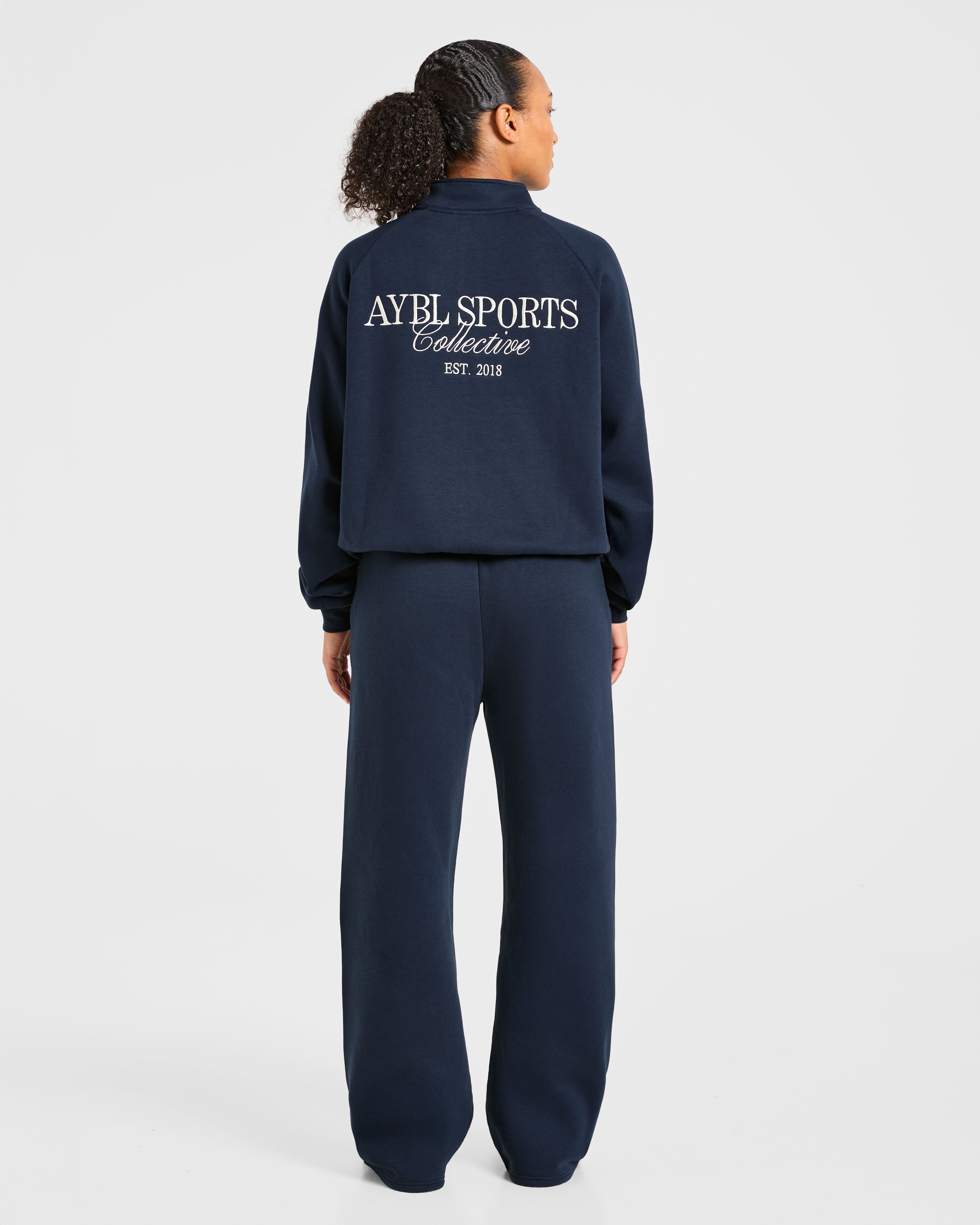 Sports Collective Oversized 1/4 Zip Pullover - True Navy