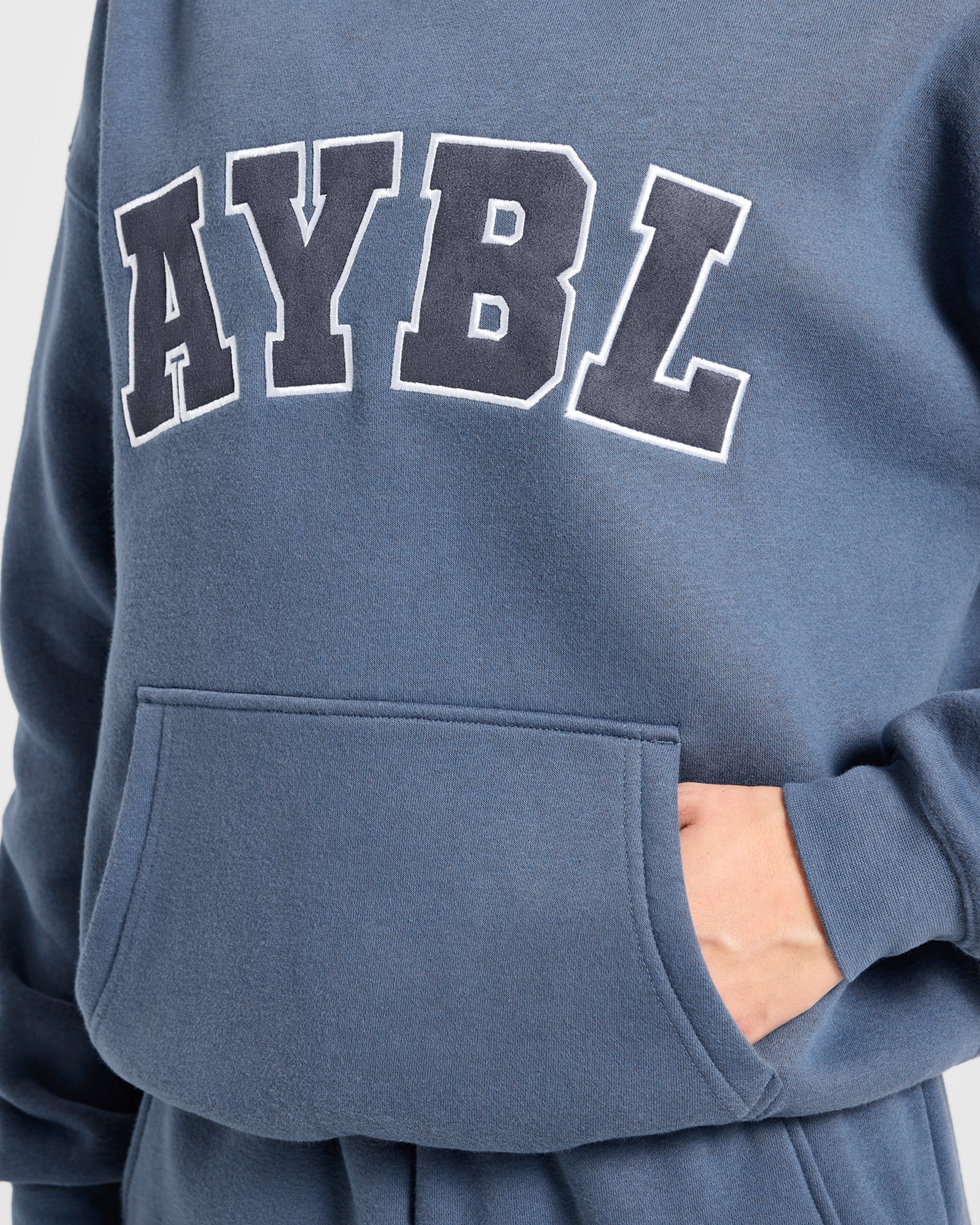 Varsity 2.0 Oversized Hoodie - Denim Blue