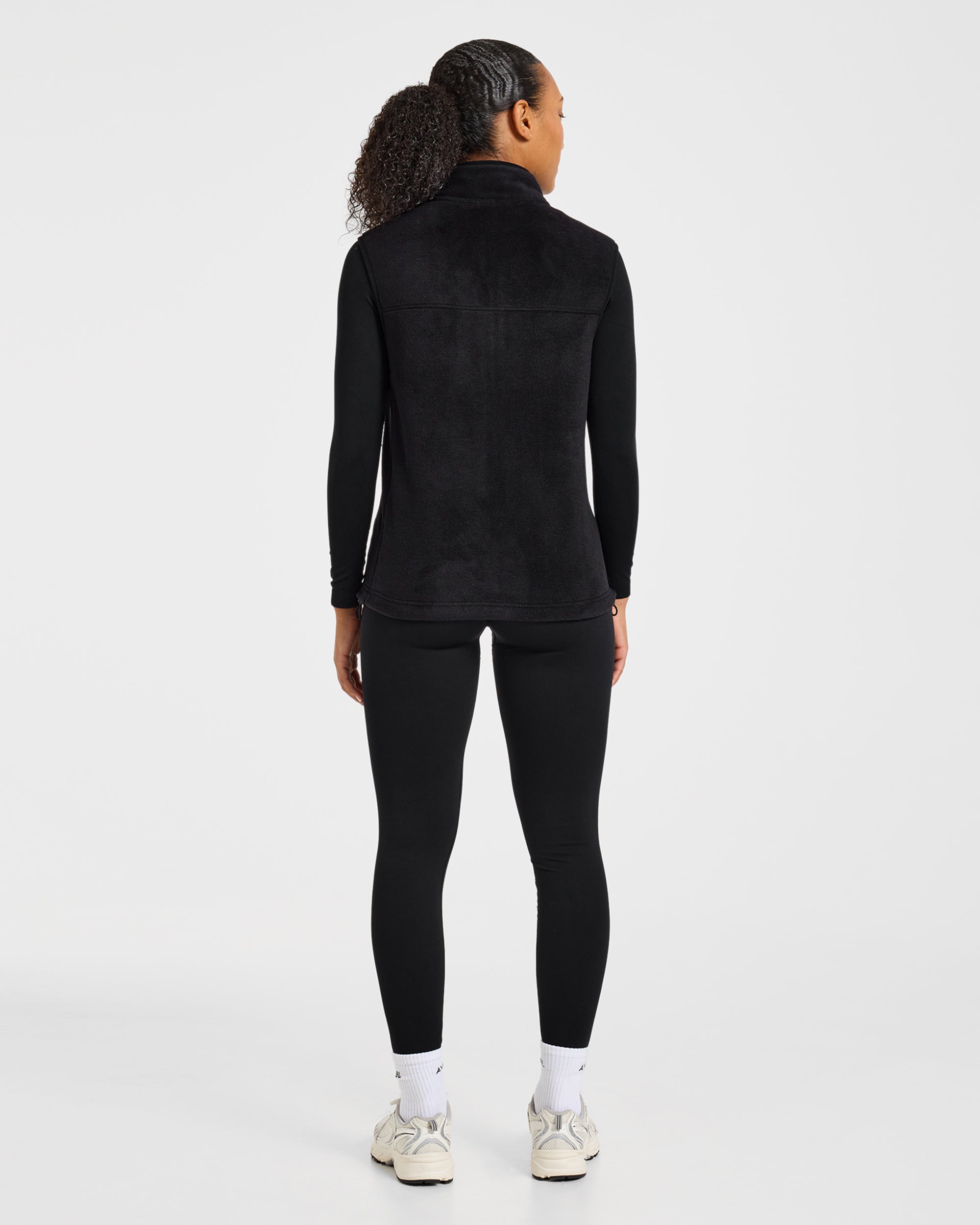 Signature Lightweight Fleece Gilet - Black