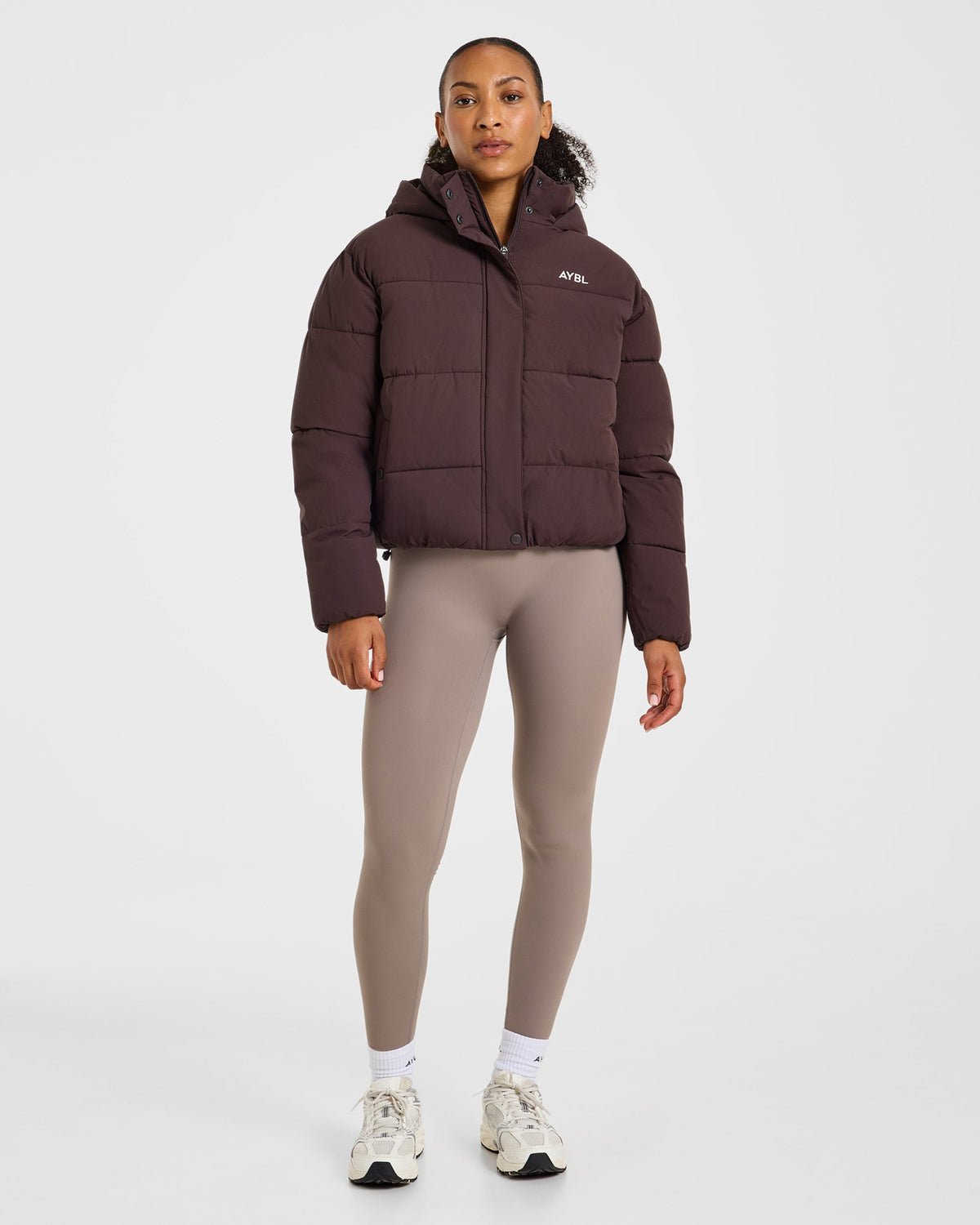 Signature Puffer Coat - Cocoa Brown