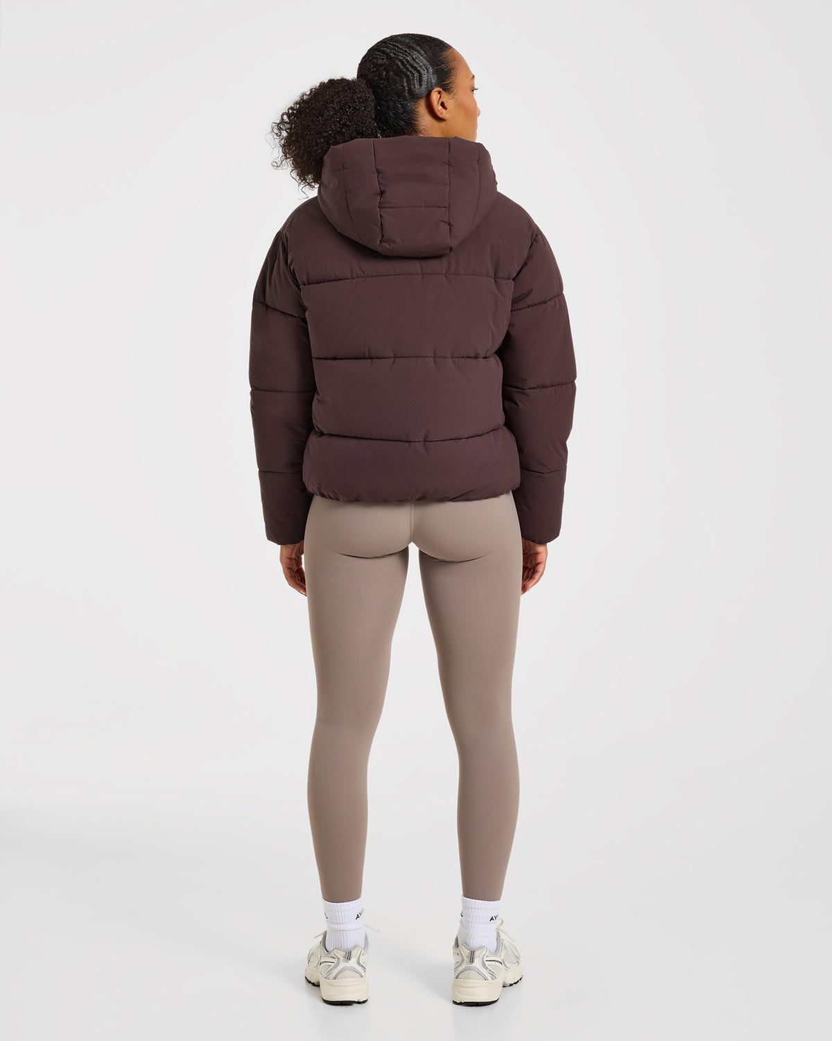 Signature Puffer Coat - Cocoa Brown