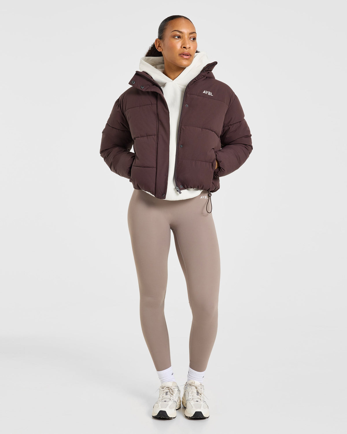 Signature Puffer Coat - Cocoa Brown