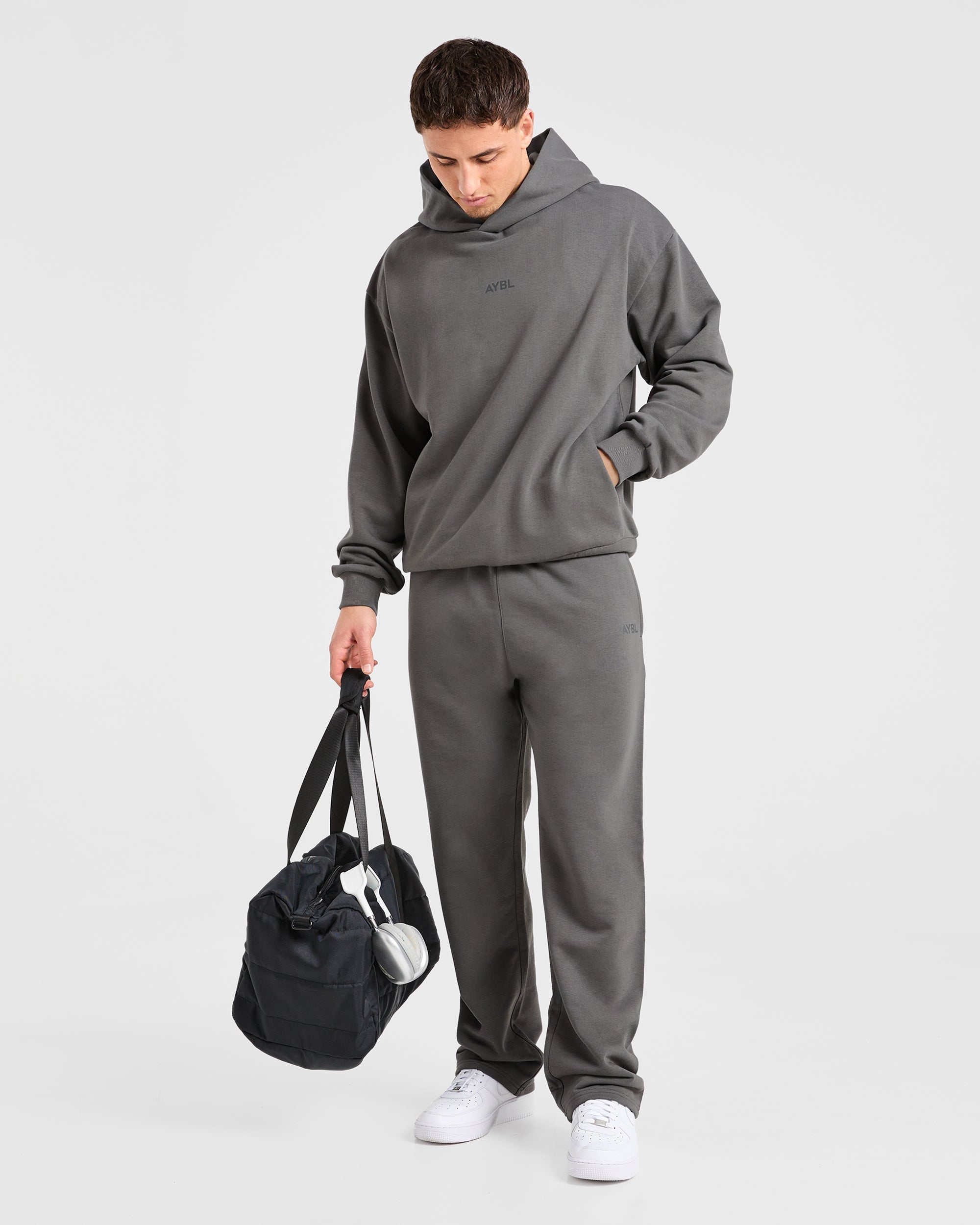 Craft Oversized Straight Leg Joggers - Charcoal