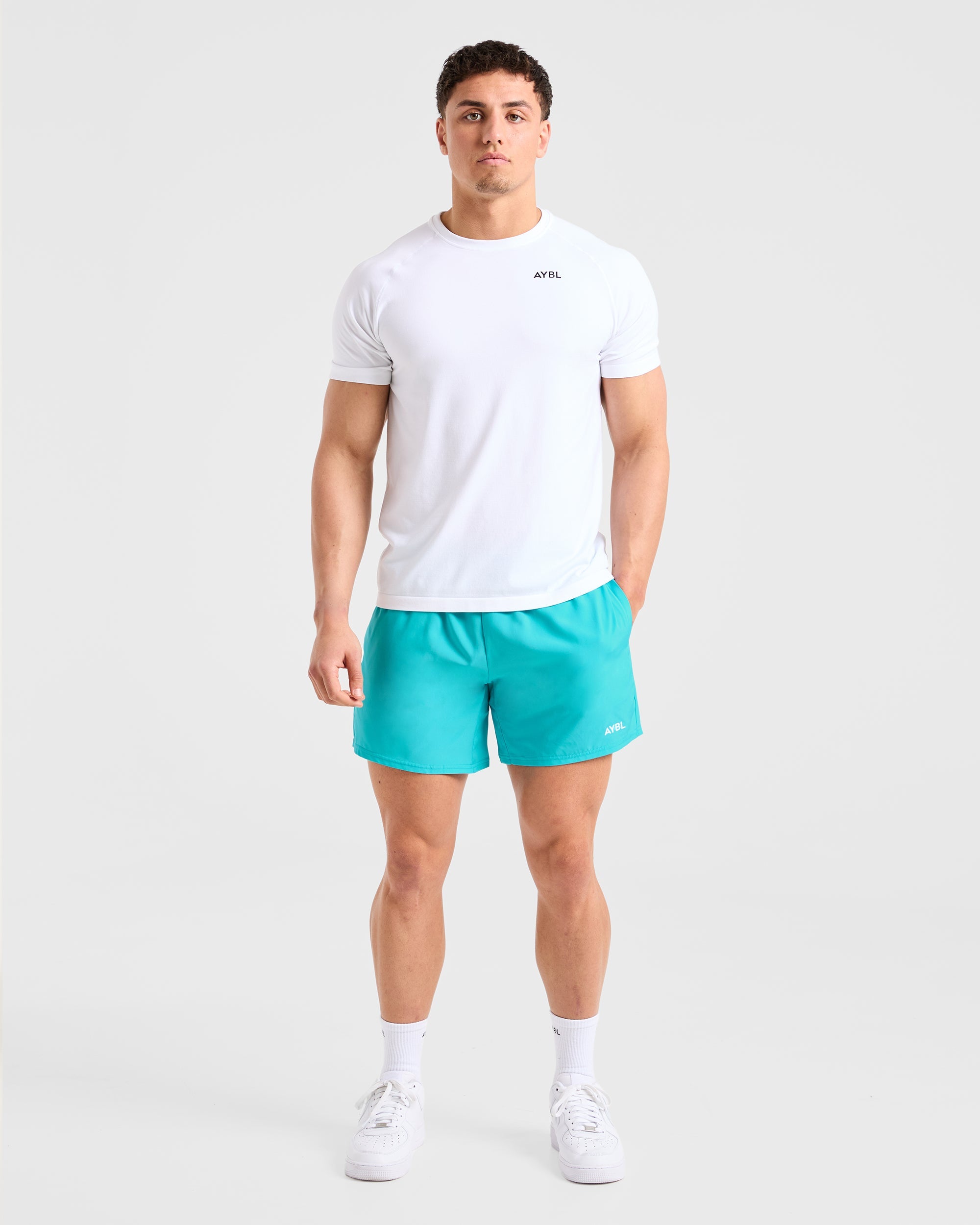 Core 5" Shorts - Aqua Blue