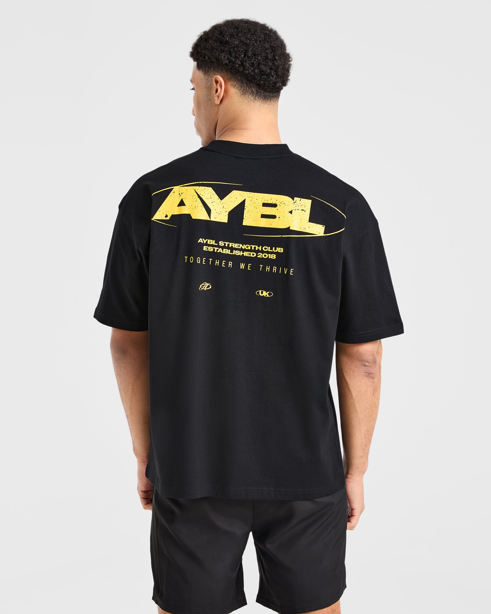 Orbit Oversized T Shirt - Black/Yellow