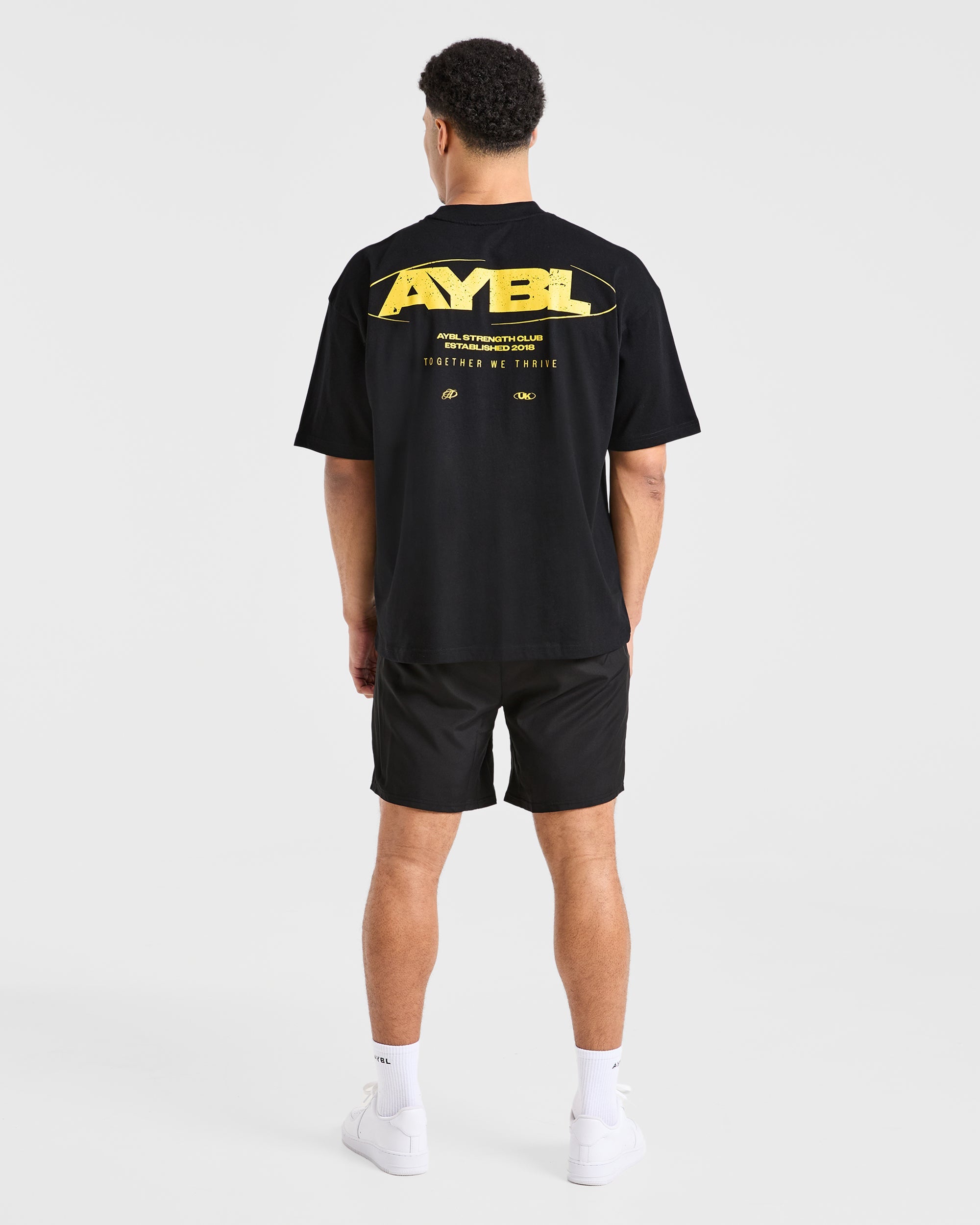 Orbit Oversized T Shirt - Black/Yellow