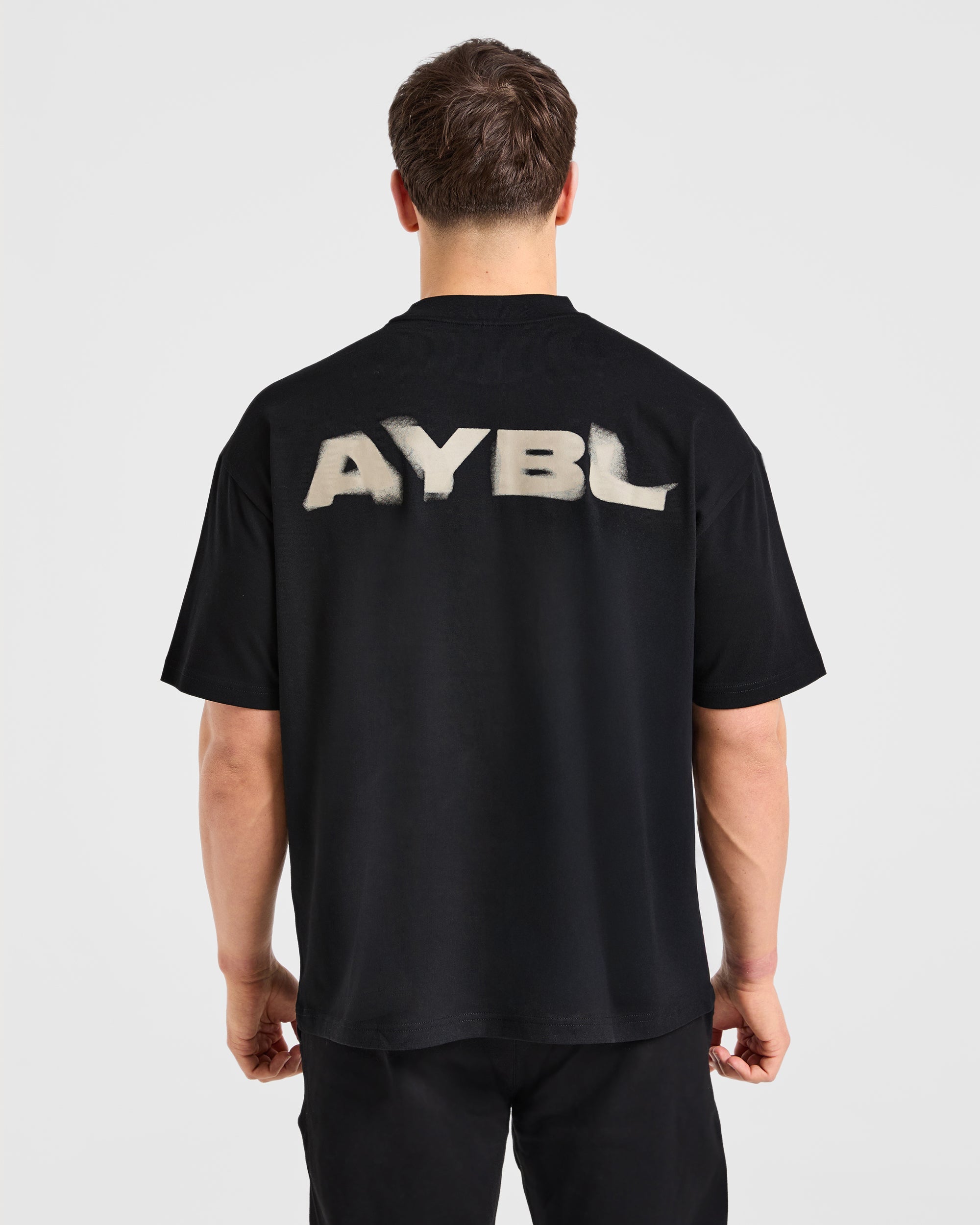 Blur Oversized T Shirt - Black