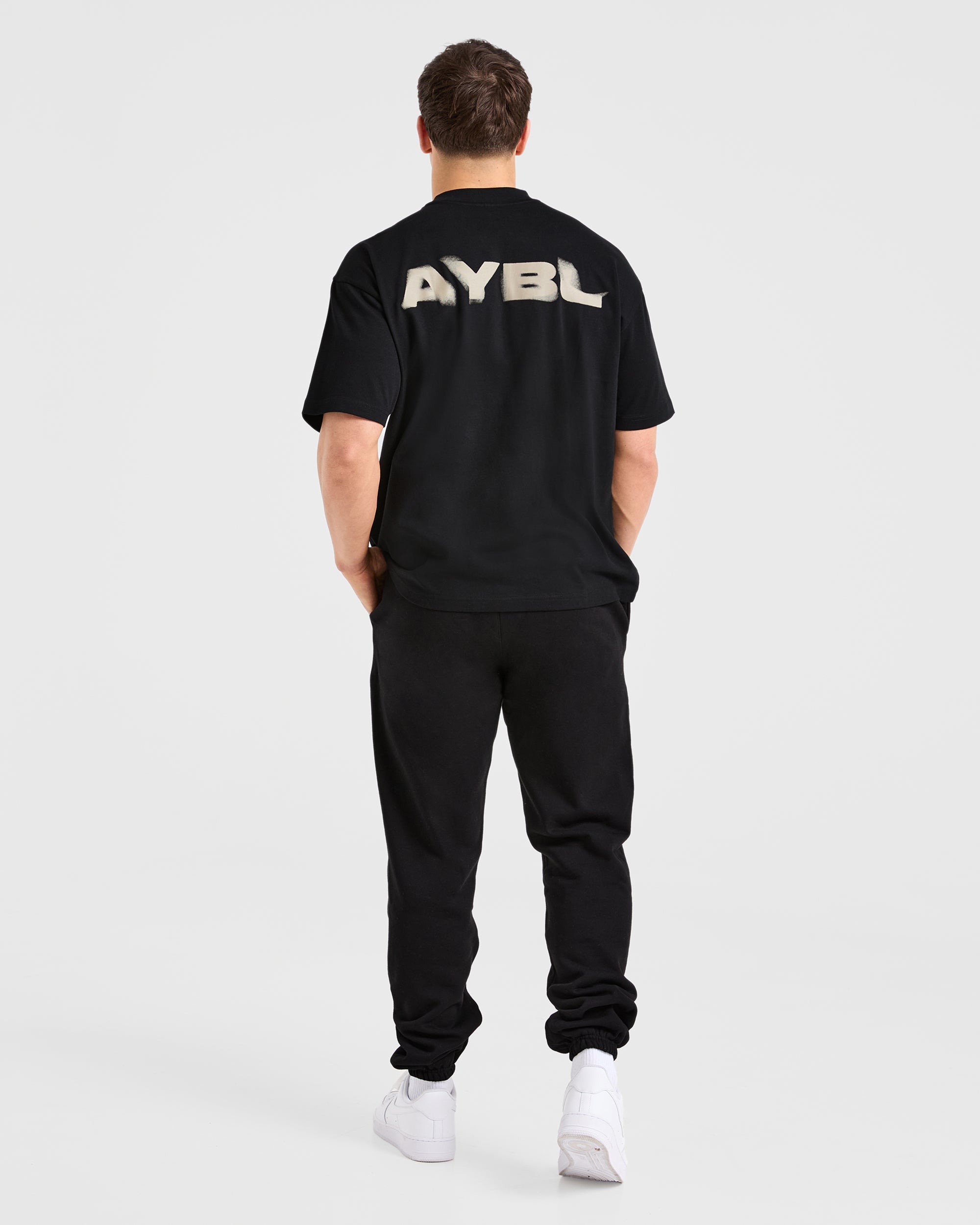 Blur Oversized T Shirt - Black