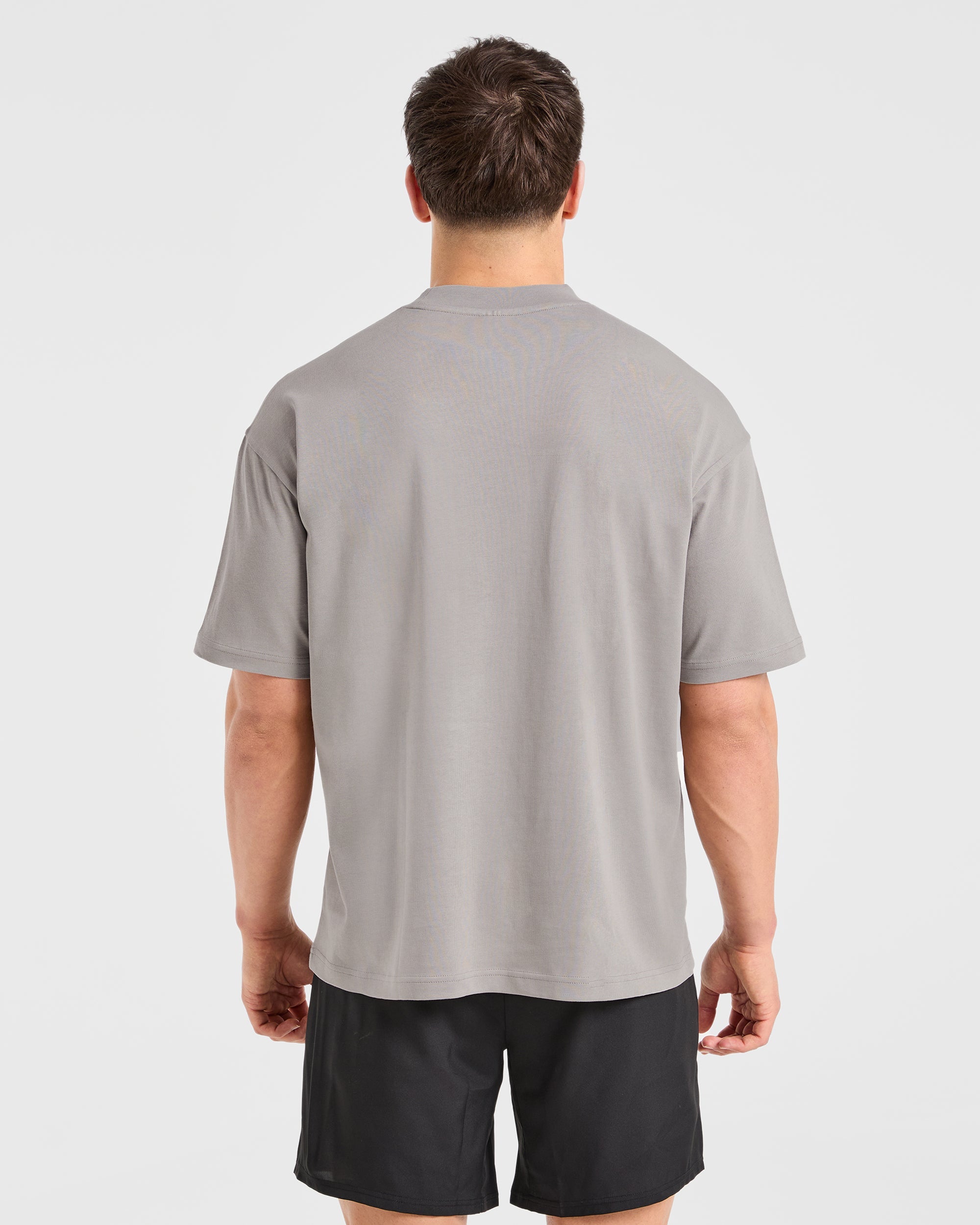 Sports Club Dot Oversized T Shirt - Cloud Grey