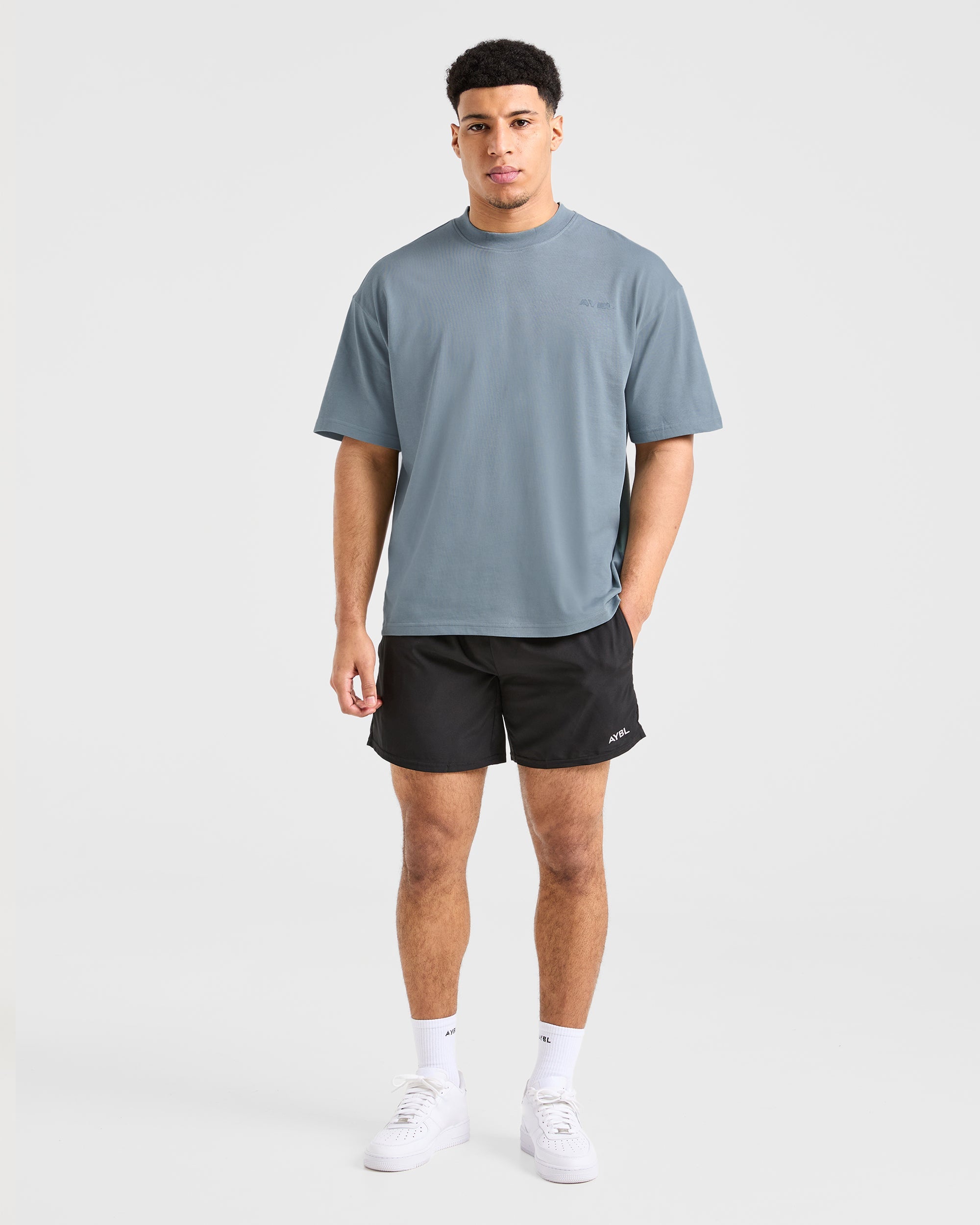 Blur Oversized T Shirt - Steel Blue