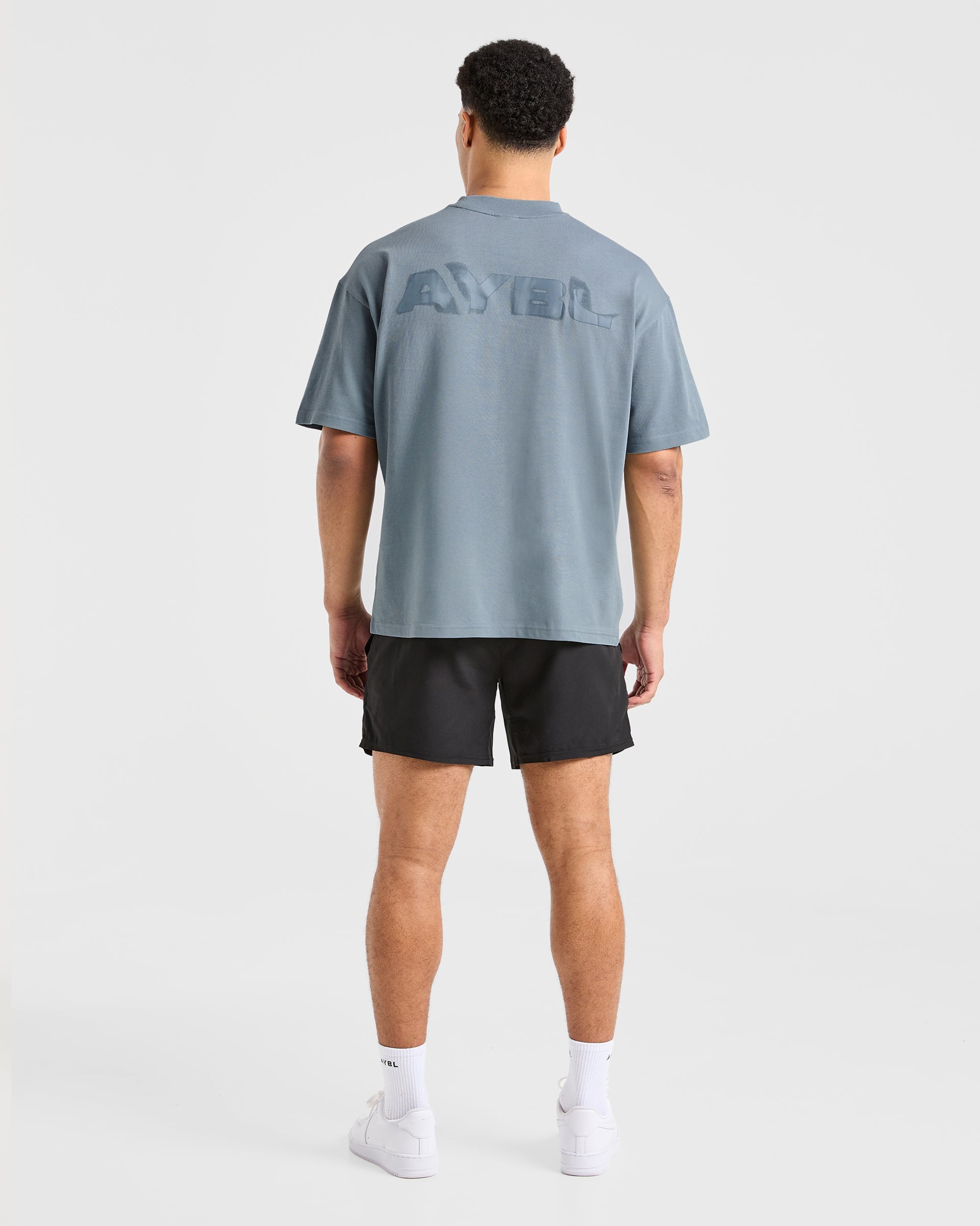 Blur Oversized T Shirt - Steel Blue