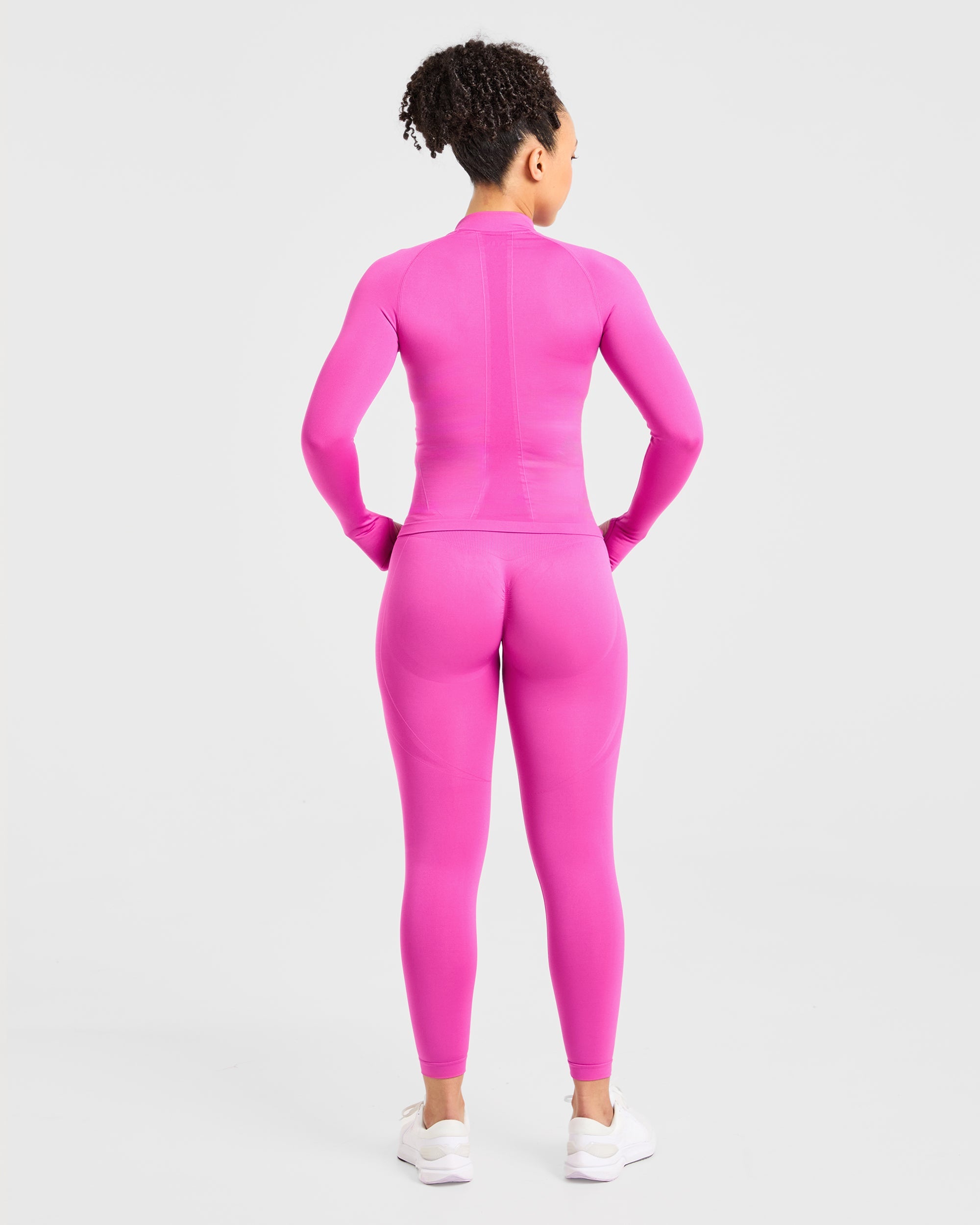 Empower Seamless Full Zip Jacket - Magenta