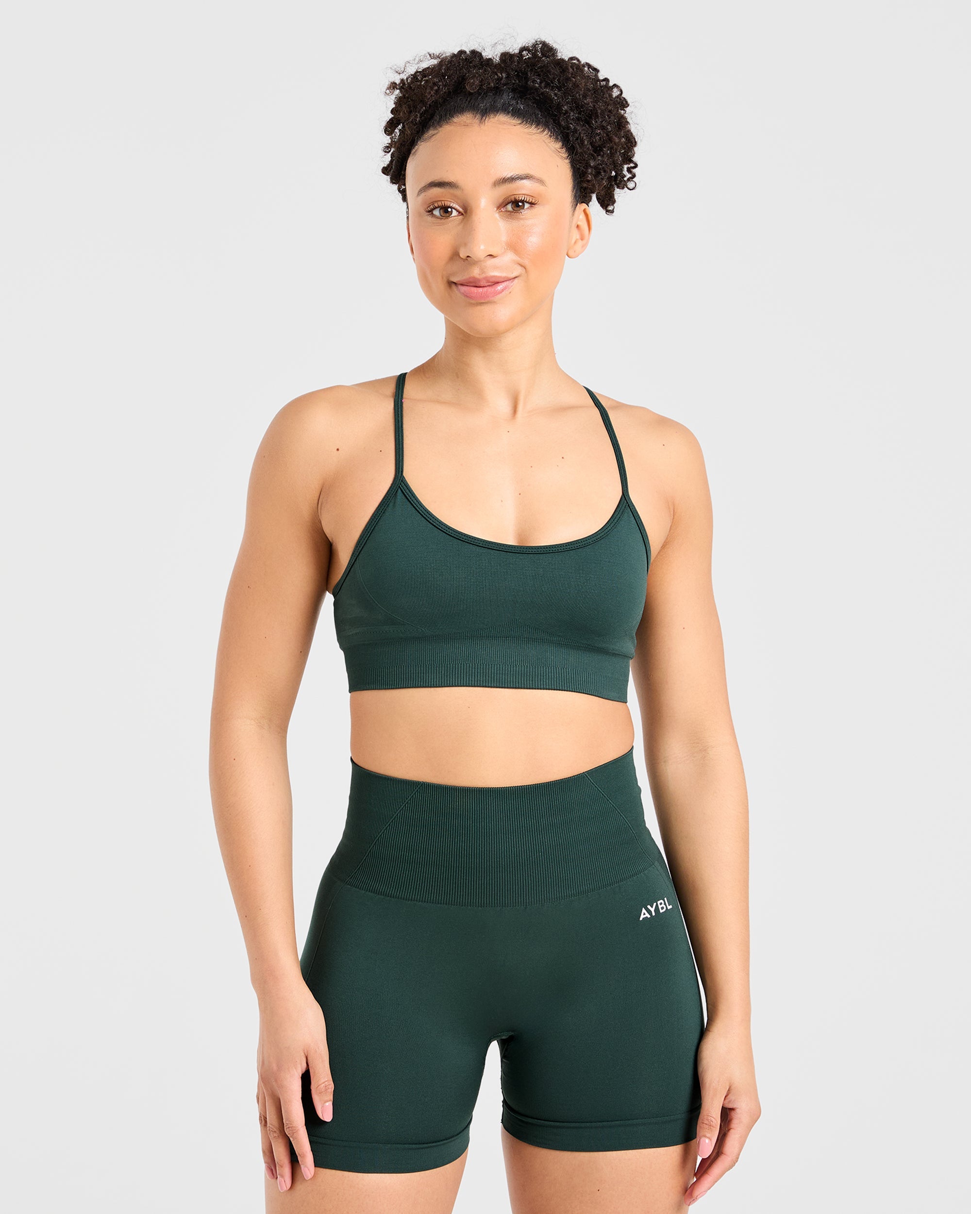 Empower Seamless Sports Bra - Dark Green