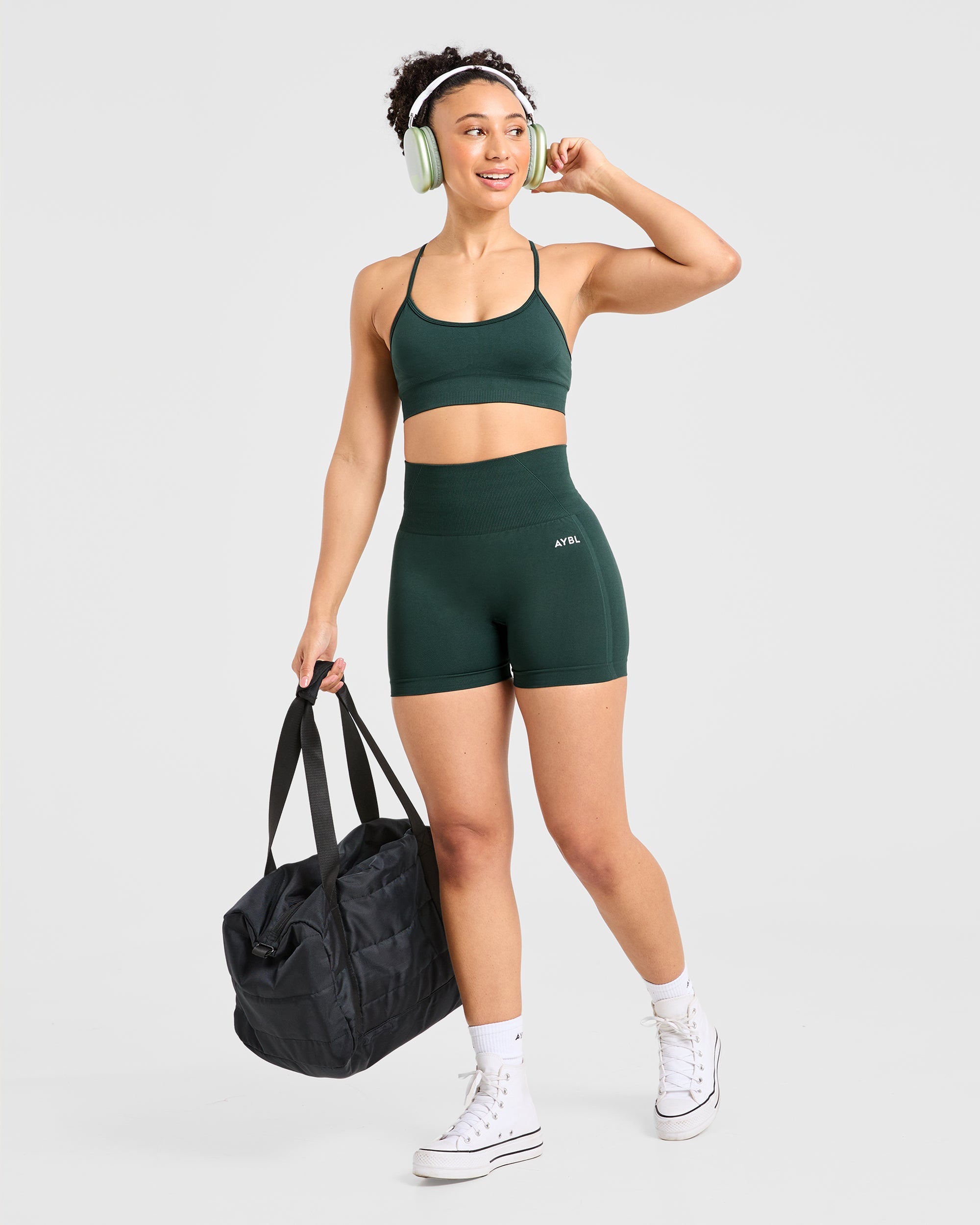 Empower Seamless Sports Bra - Dark Green