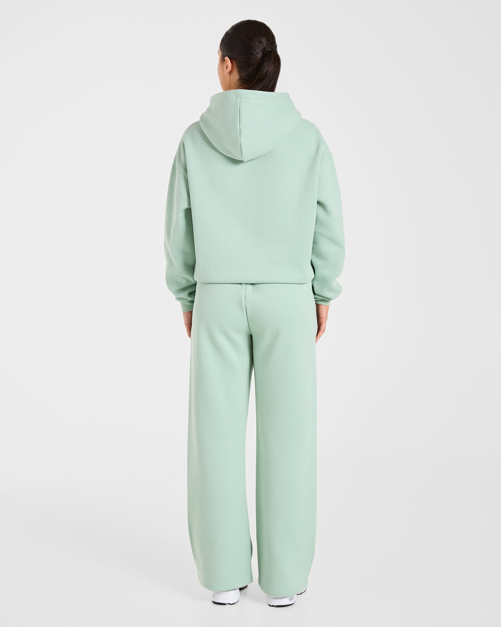 Varsity 2.0 Oversized Straight Leg Joggers - Sage Green