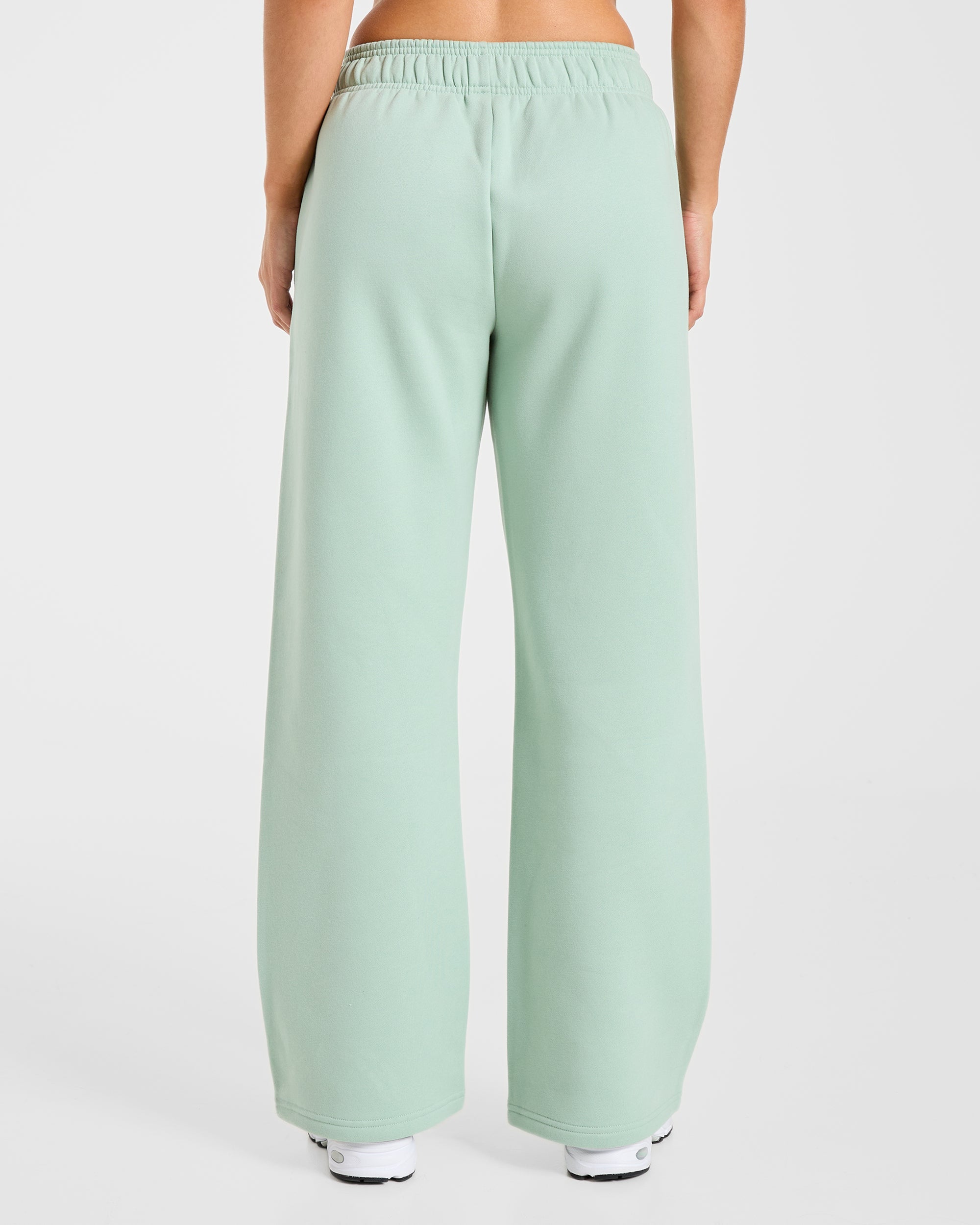 Varsity 2.0 Oversized Straight Leg Joggers - Sage Green