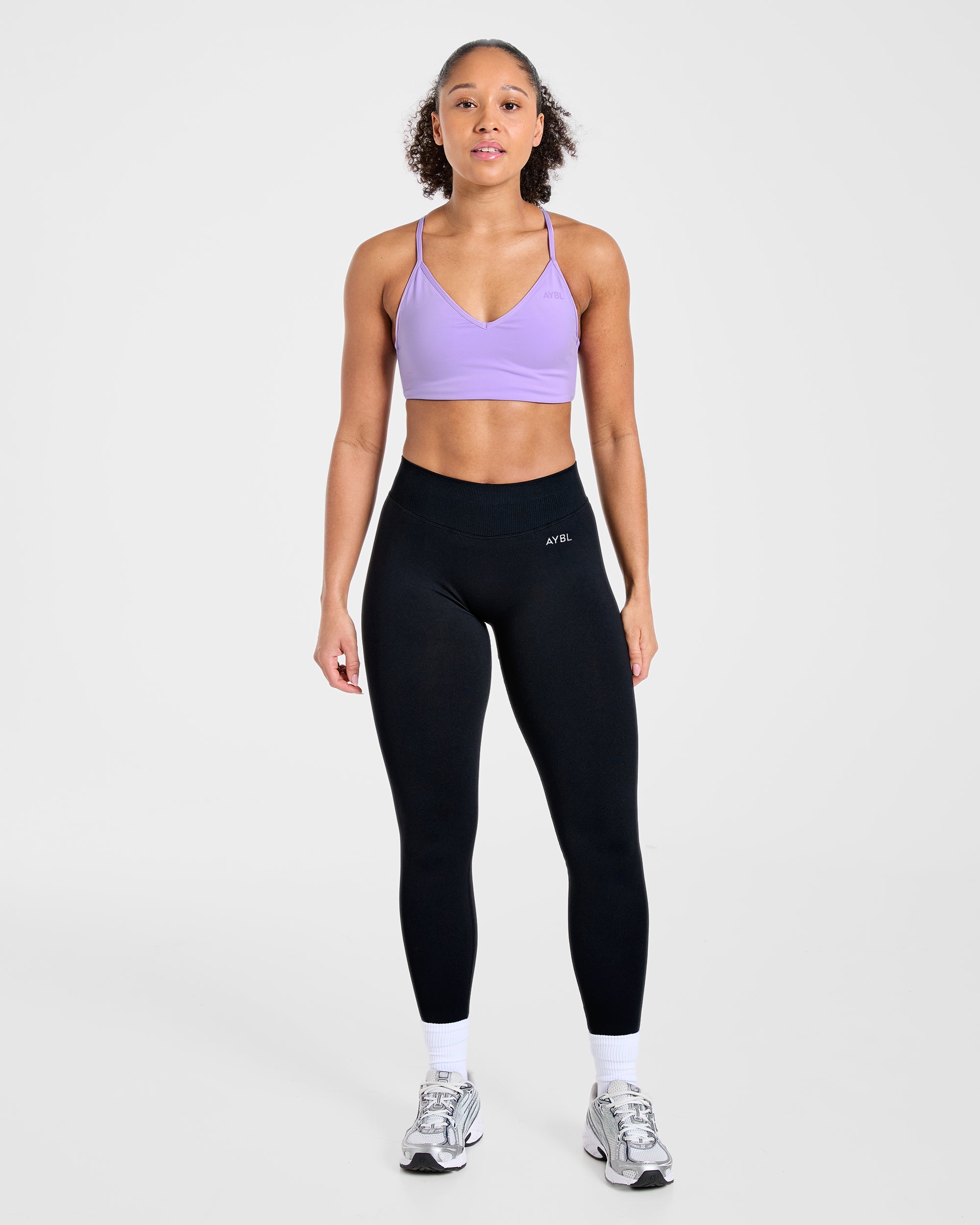 Essential Crossback Sports Bra - Lavender